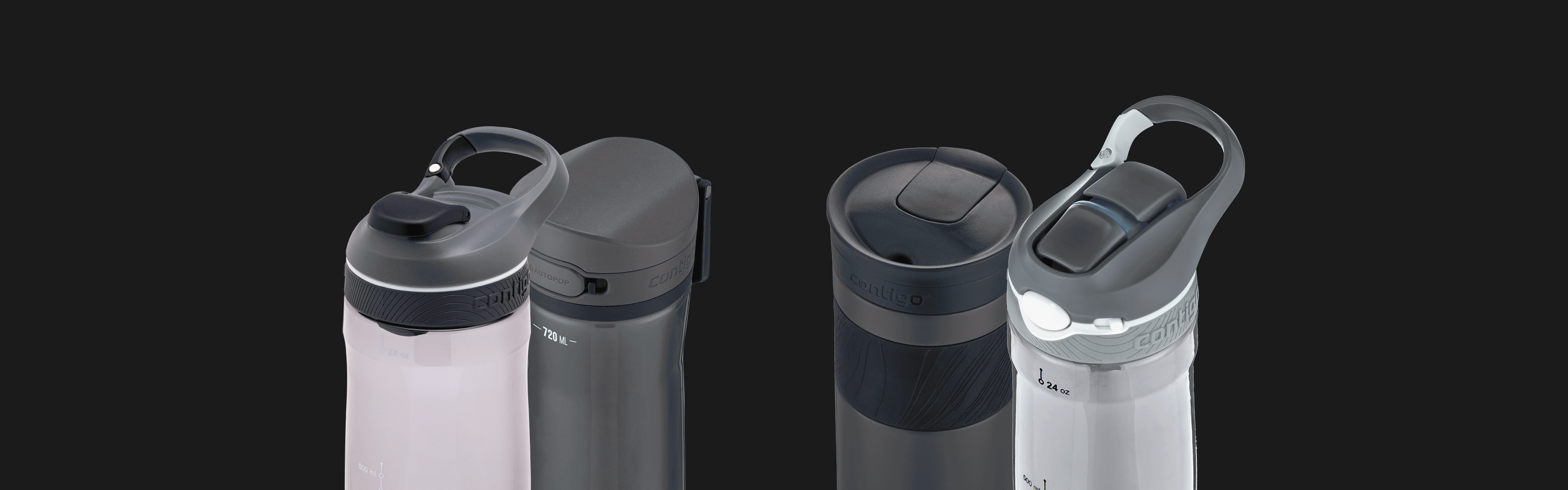 collection of beverage containers