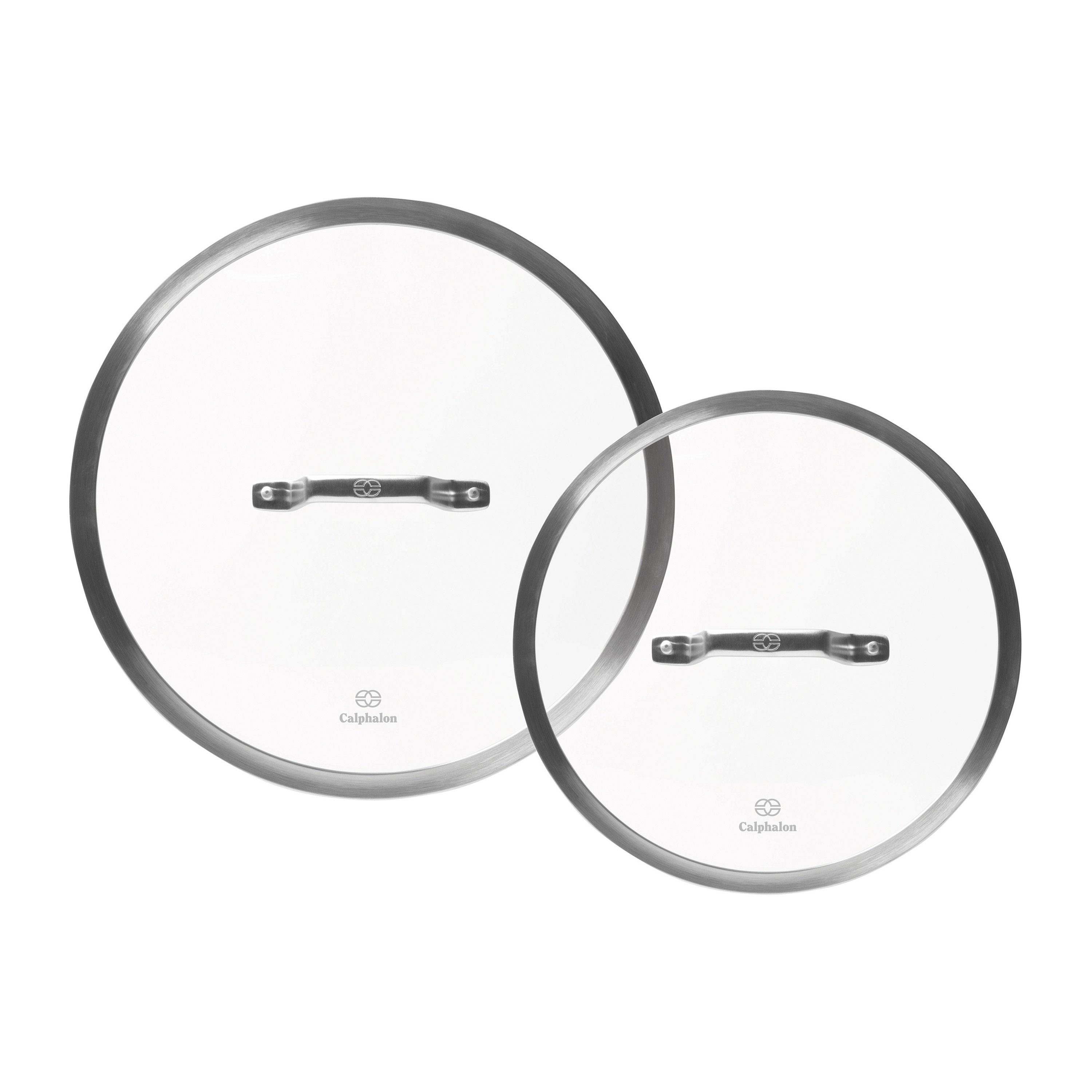 Calphalon 6 3/4",9 3/4" &11 3/4"Stainless Steel Tempered Glass Replacement Lid 