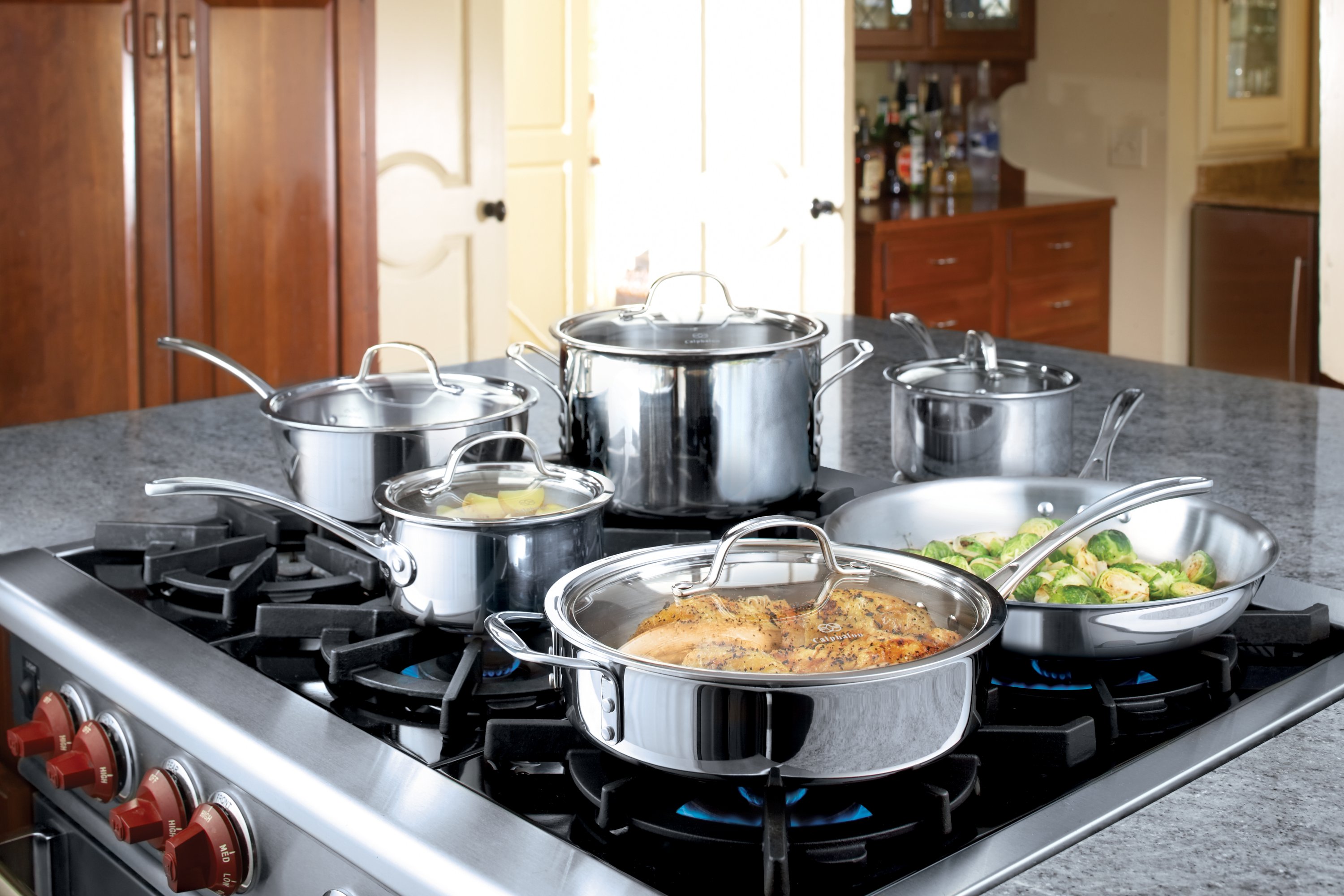 Calphalon Tri-Ply Stainless Steel 13-Piece Cookware Set 1767951