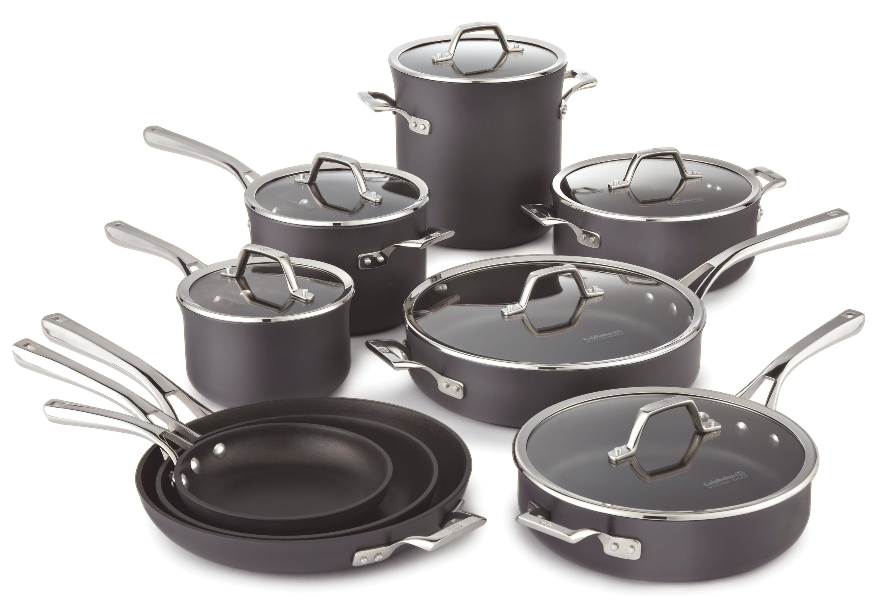 Williams-Sonoma Elite Hard-Anodized Nonstick 15-Piece Cookware Set