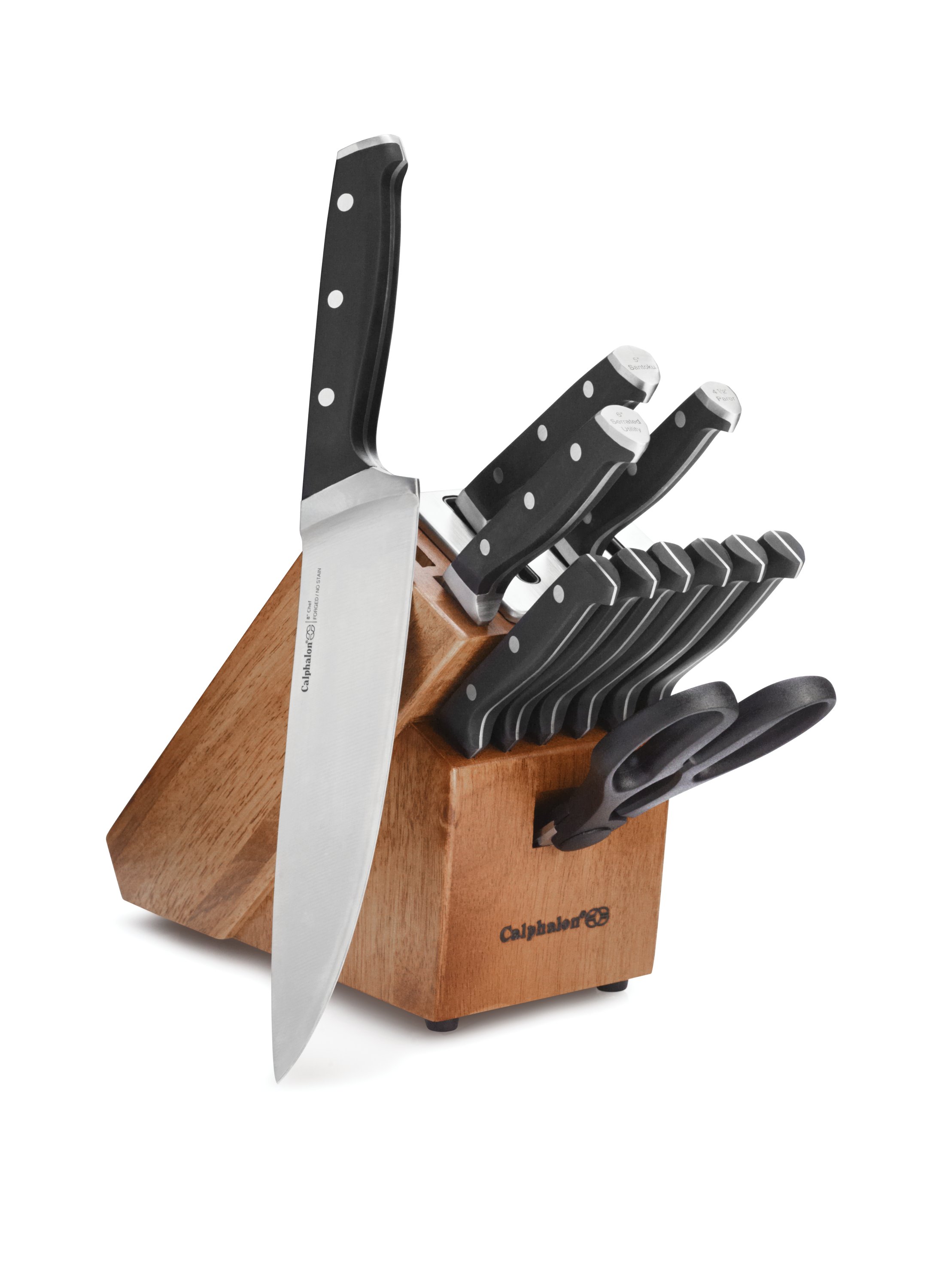 Forged Knives, Knife Block Set, 12 pc Knife Set