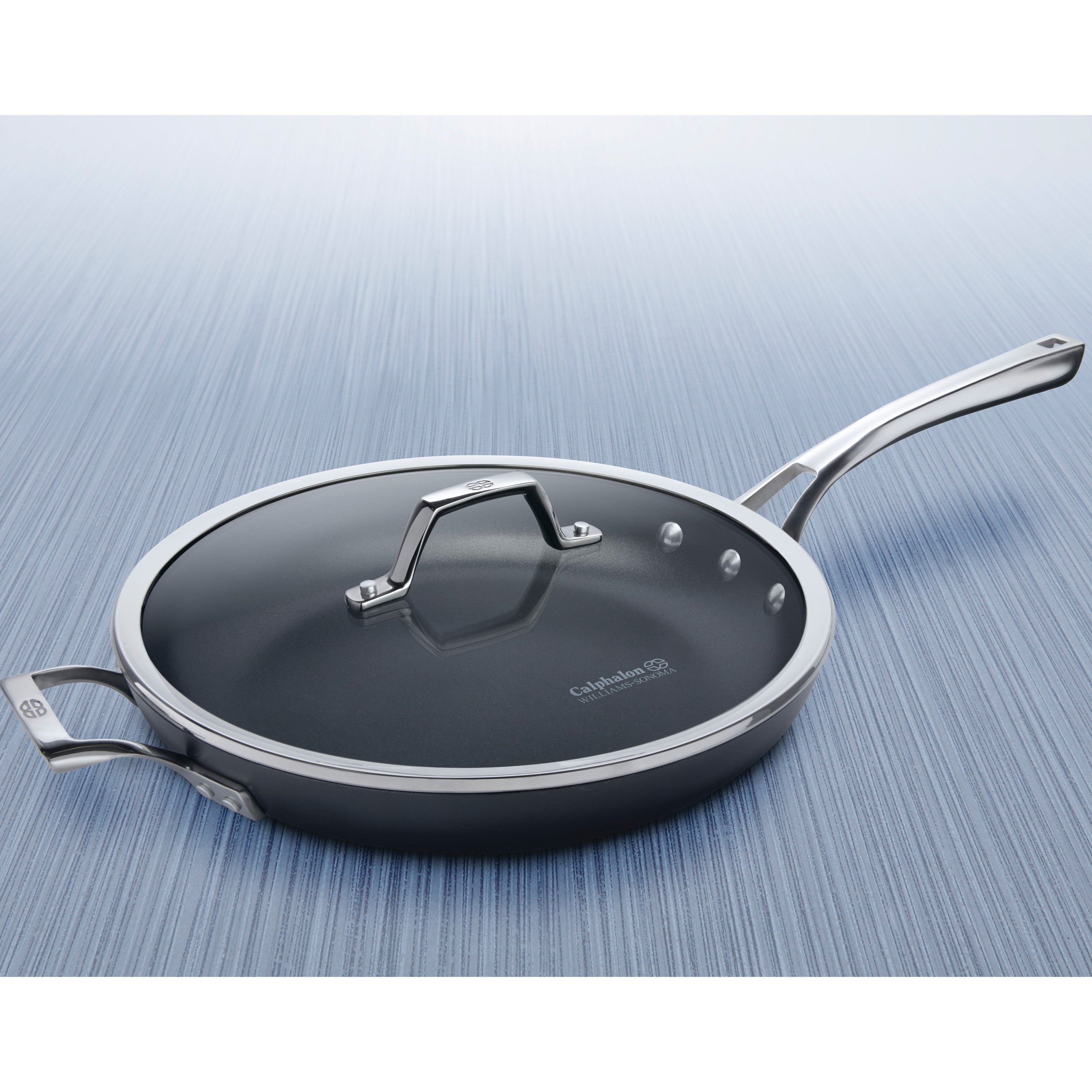 Williams-Sonoma Elite Hard-Anodized Nonstick 6-Quart Saute Pan with Cover