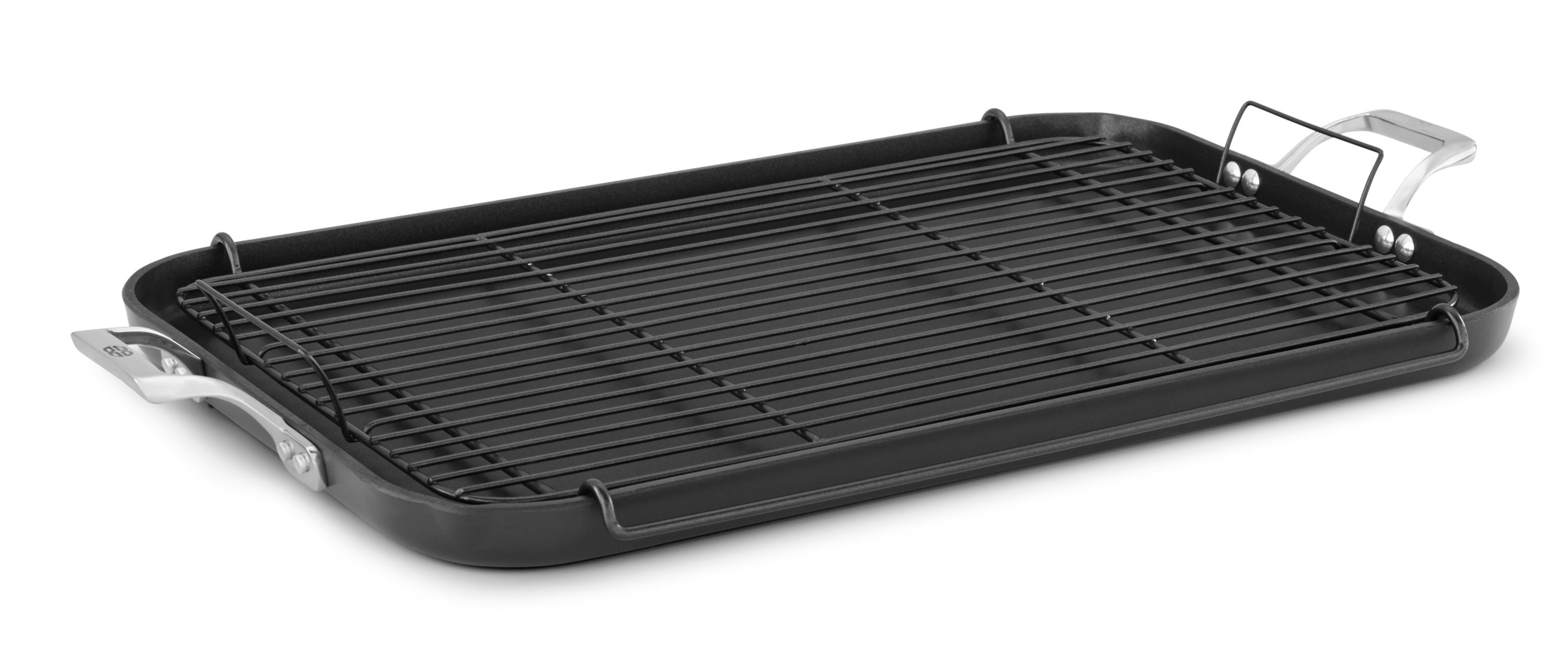 Williams-Sonoma Elite Hard-Anodized Nonstick 20-Inch Double Griddle with  Roasting Rack