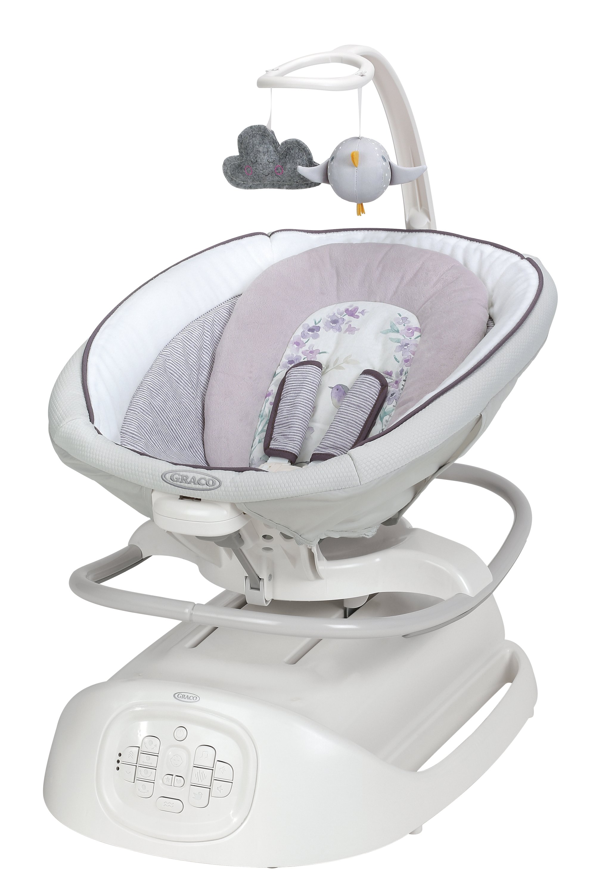 Graco Sense2Soothe Baby Swing with Cry Detection Technology, Gray