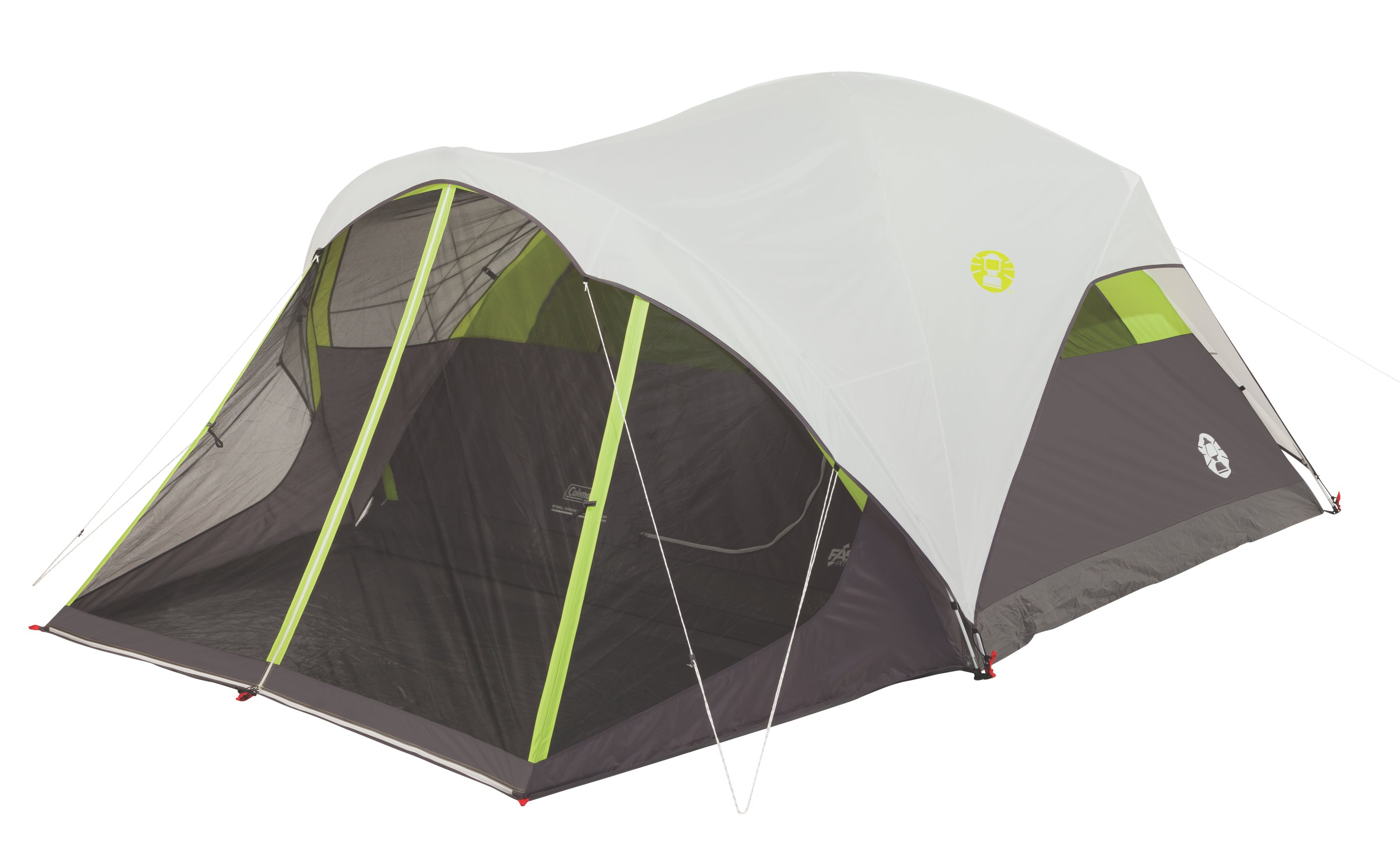 Tien jaar Overeenkomstig met mini 6-Person Steel Creek™ Fast Pitch™ Dome Camping Tent with Screen Room, Green  | Coleman