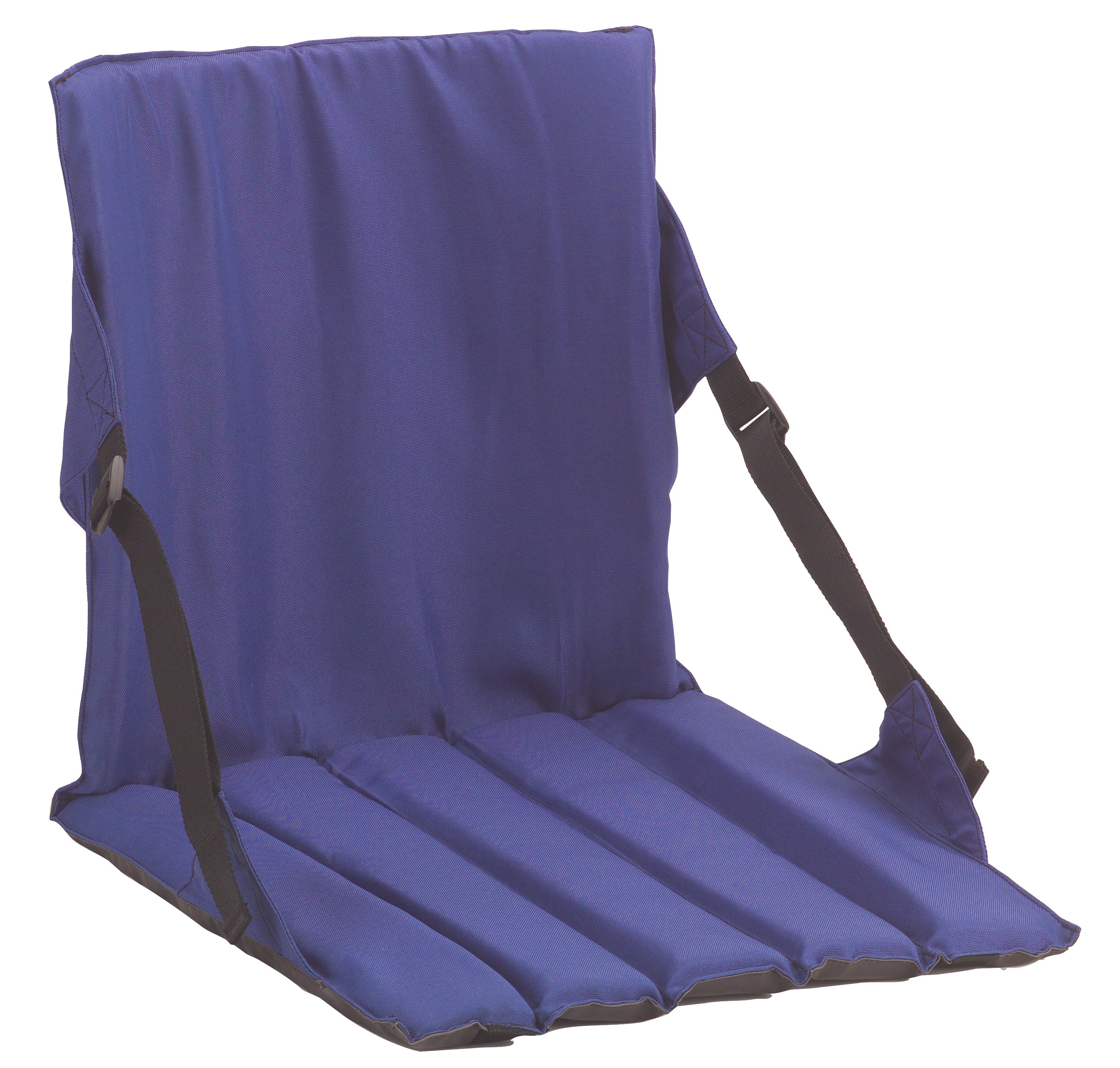 Folding Chair Cushion Back Support Folding Chair Pad with Handle & Shoulder  Strap Lightweight Stadium Cushion for Sports Events