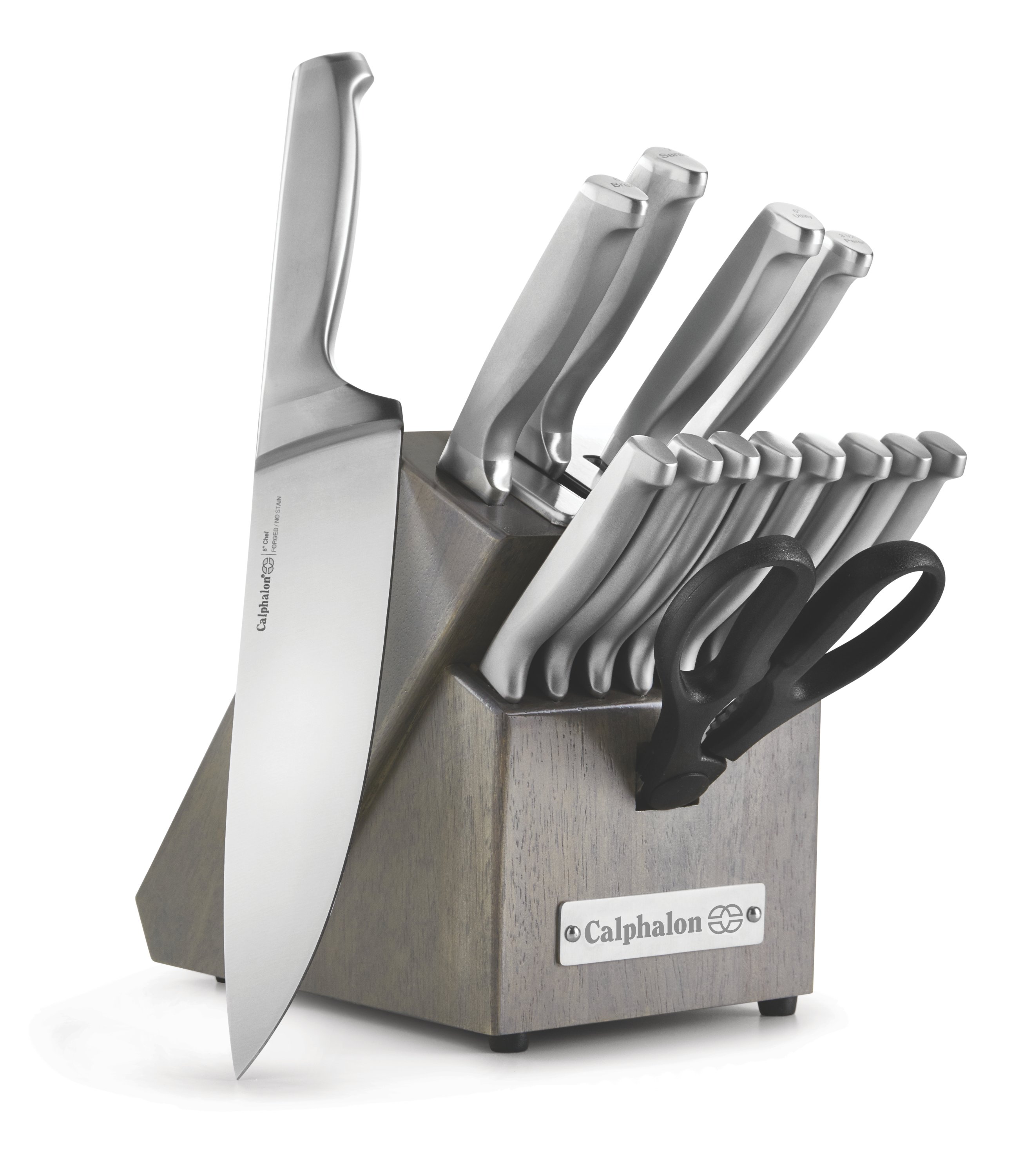 Titanium Cutlery 15-Piece Knife Block Set