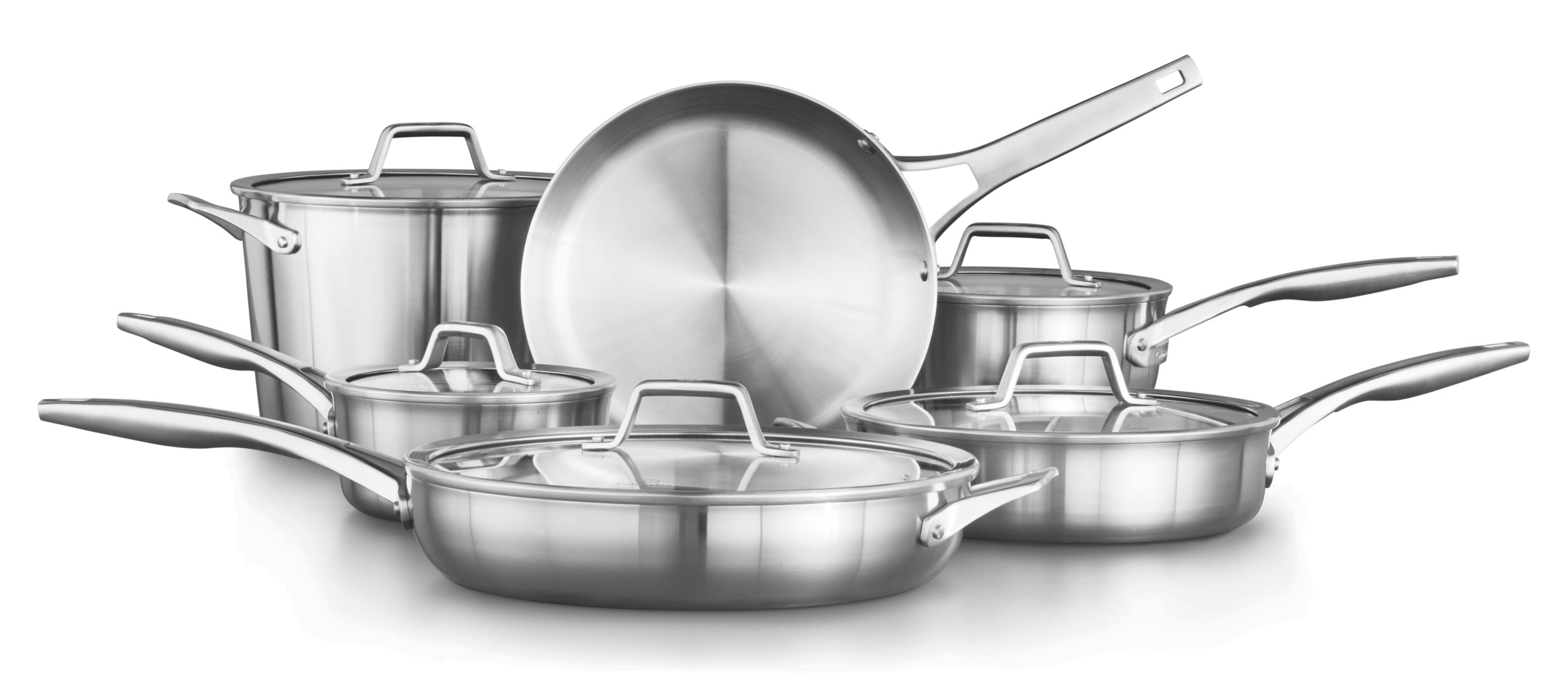 Calphalon Premier 11-Piece Stainless Steel Cookware Set