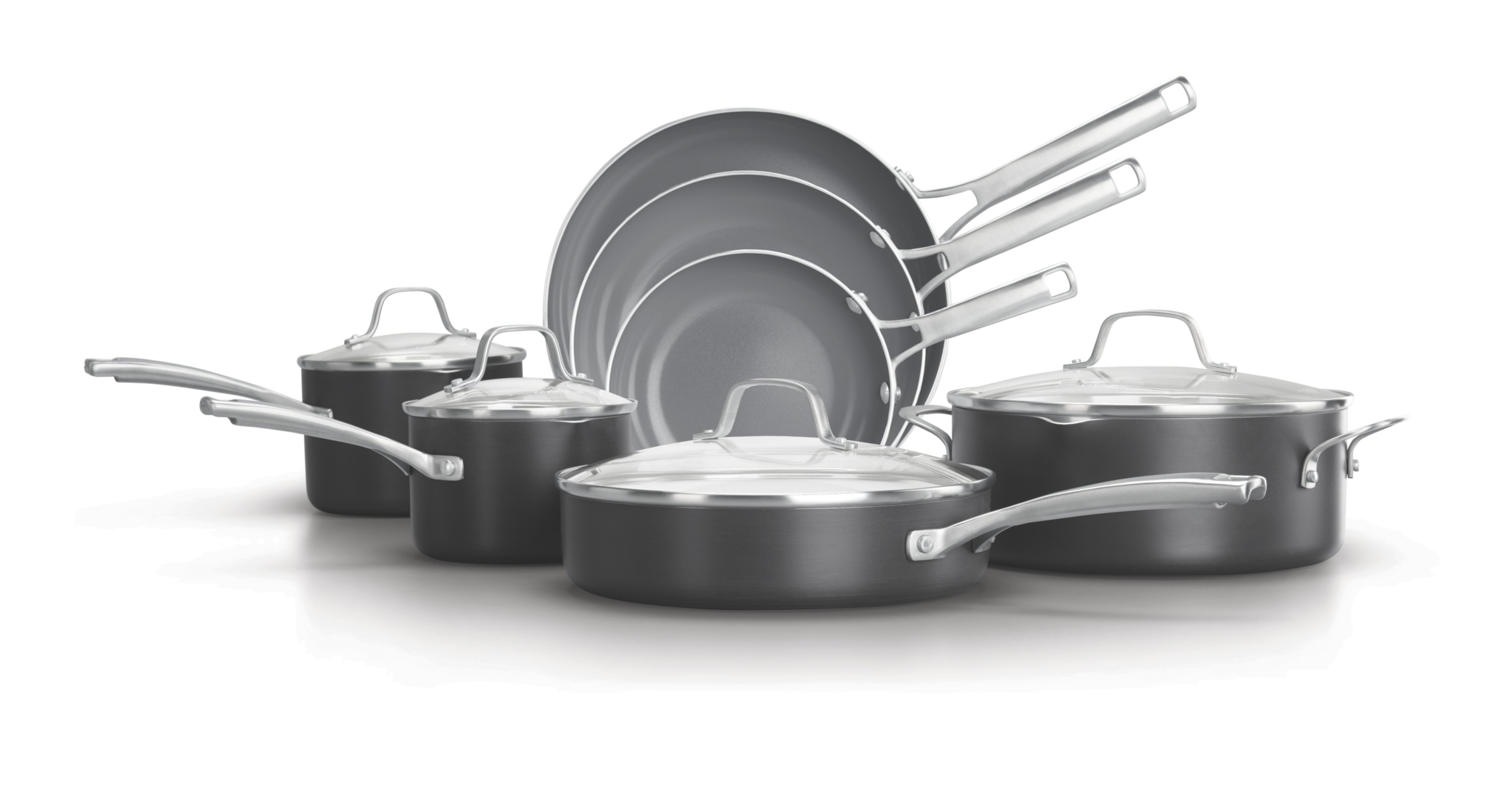 Calphalon Classic Hard-Anodized Nonstick Cookware Set, 11 pc