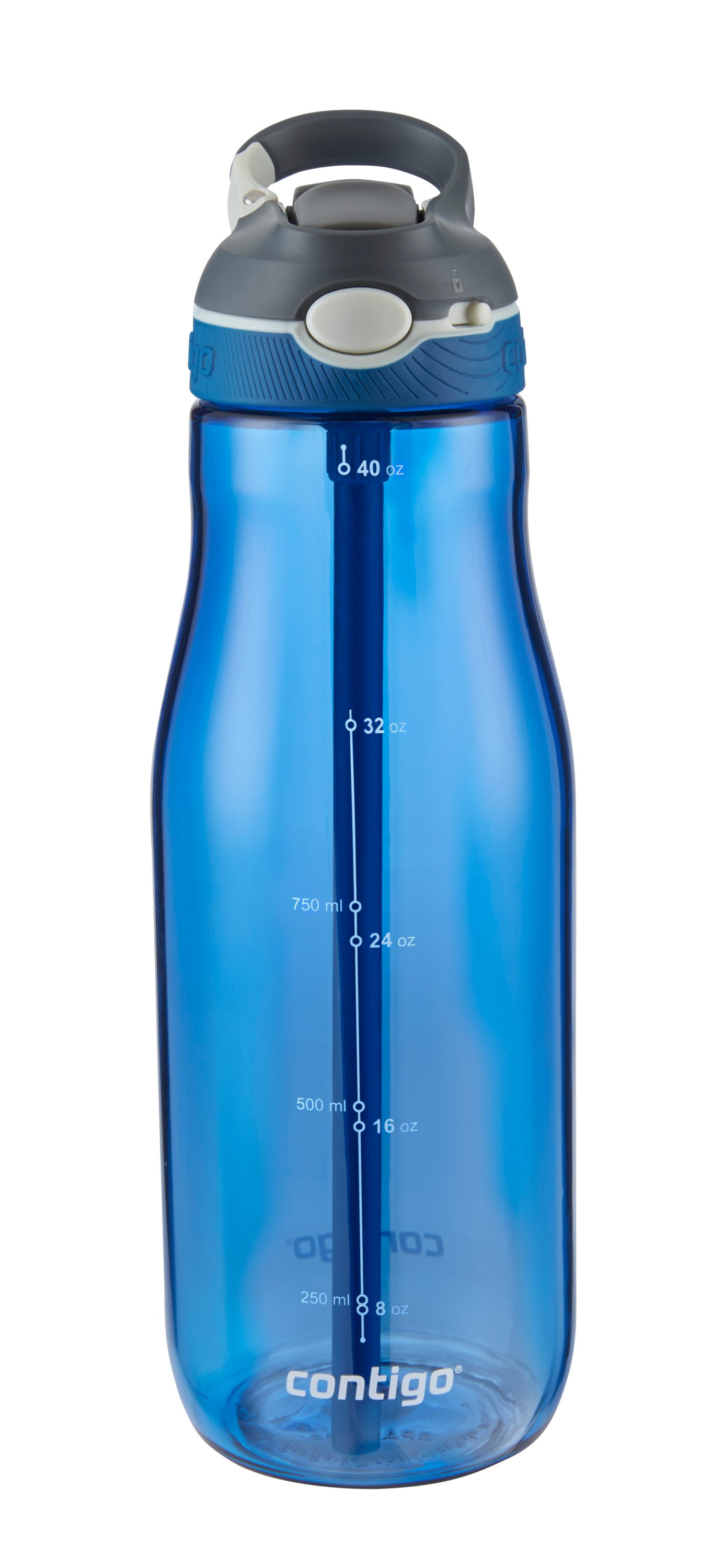 Contigo 40oz Ashland Autospout Straw Water Bottle, Monaco Blue