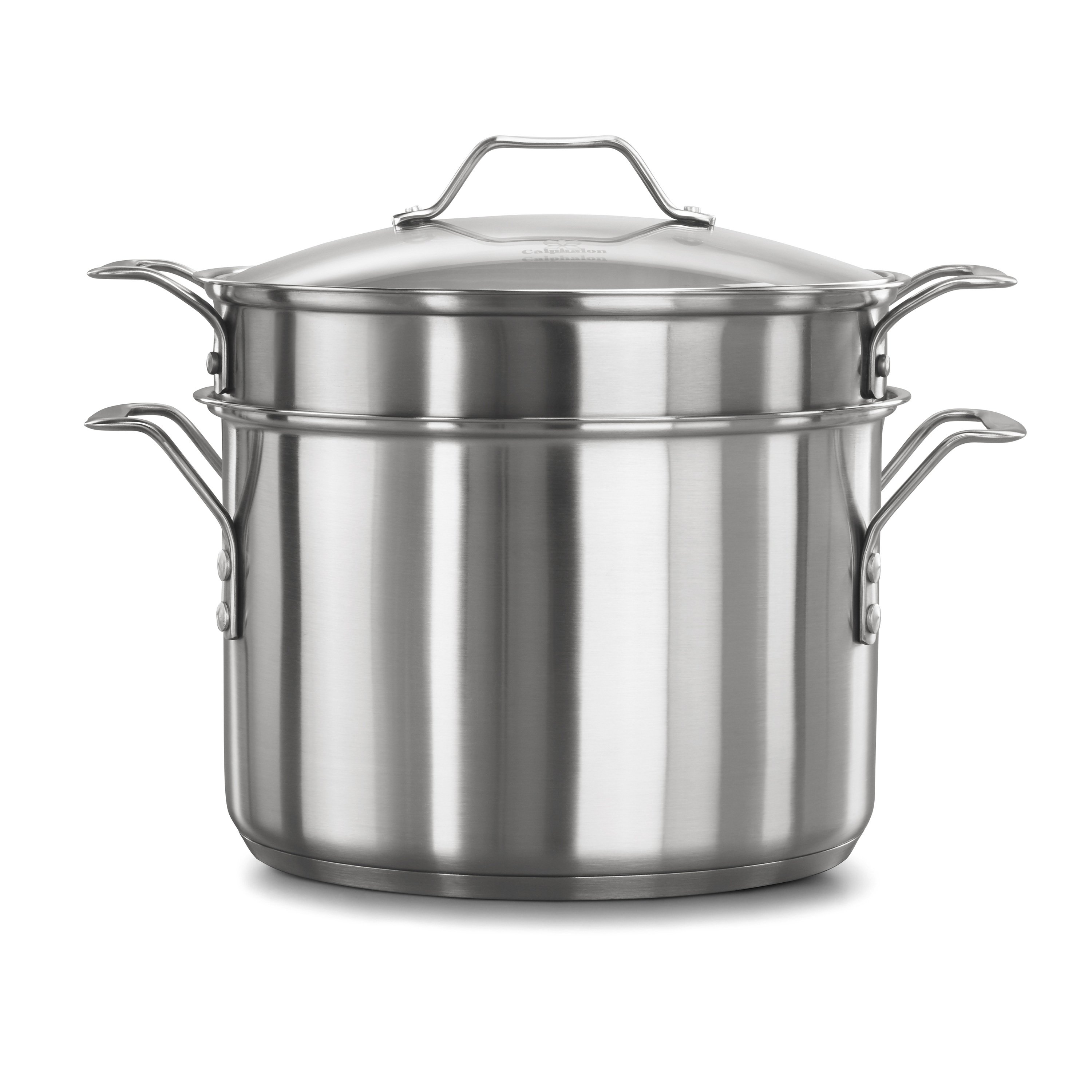 Cook N Home Pasta Pot with Strainer Lid 8-Quart, Stainless Steel Pasta
