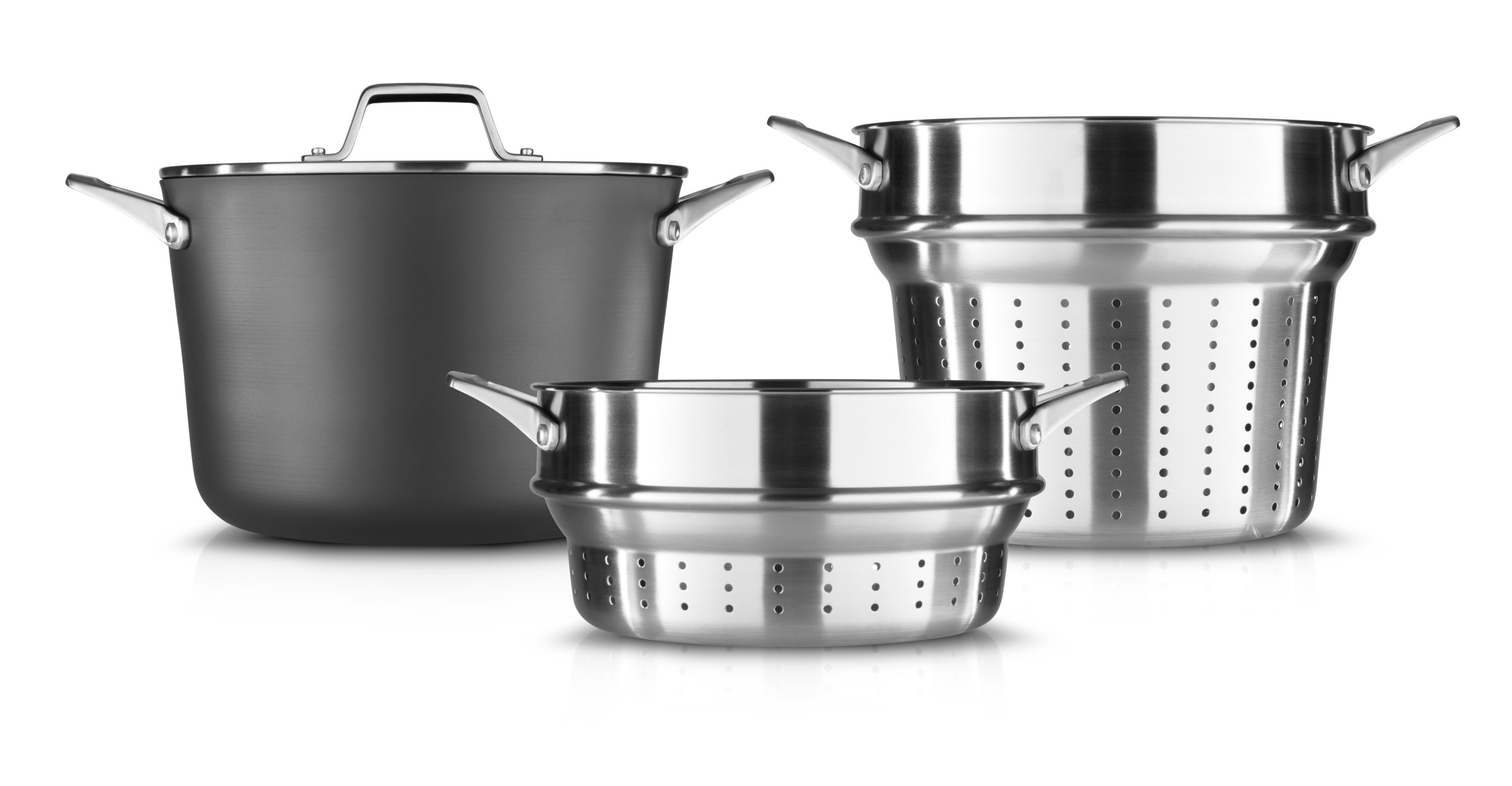 Calphalon Premier 8 Piece Oven Safe Stainless Steel Cookware Set w/Lids 