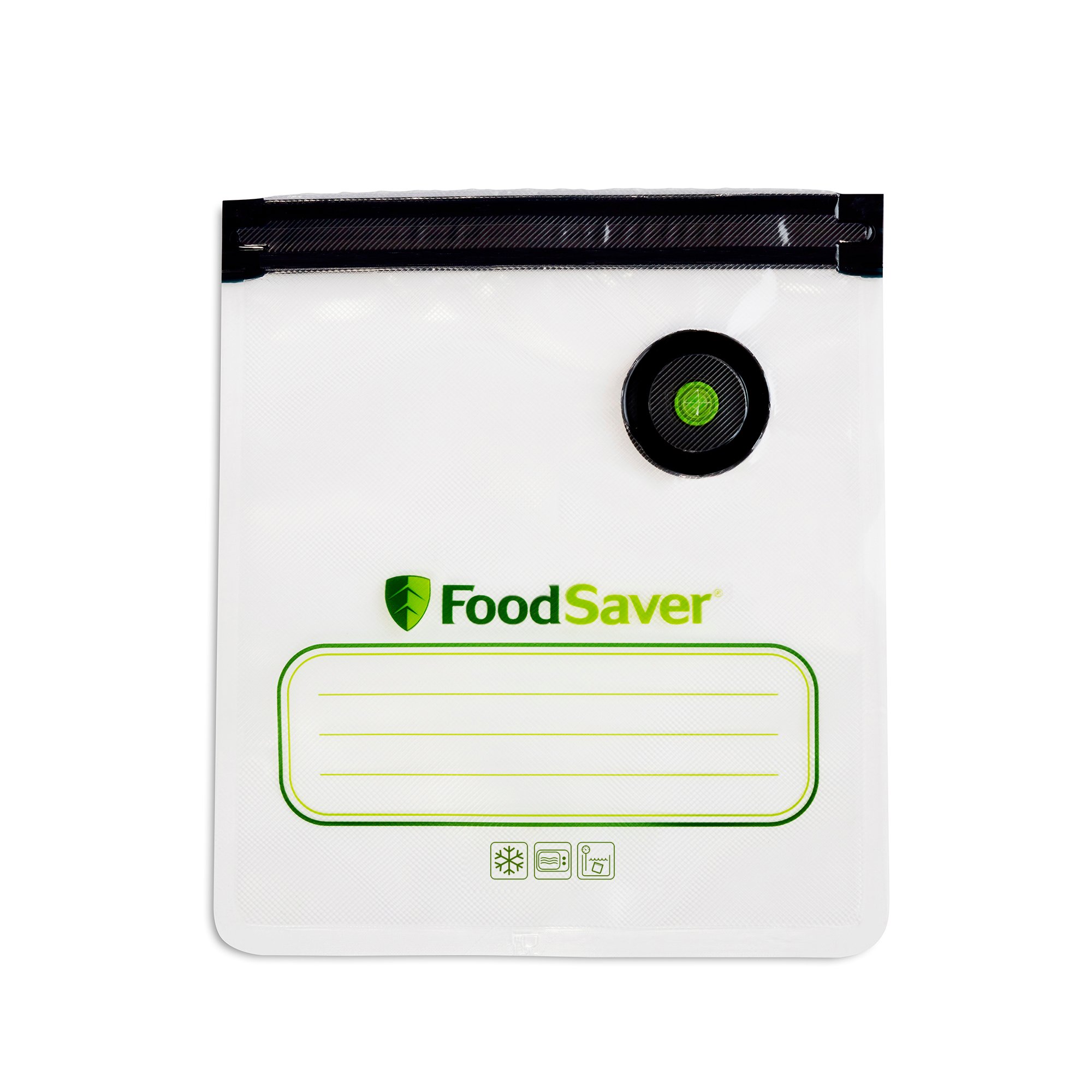 FoodSaver Reusable Quart Vacuum Zipper Bags, for Use with