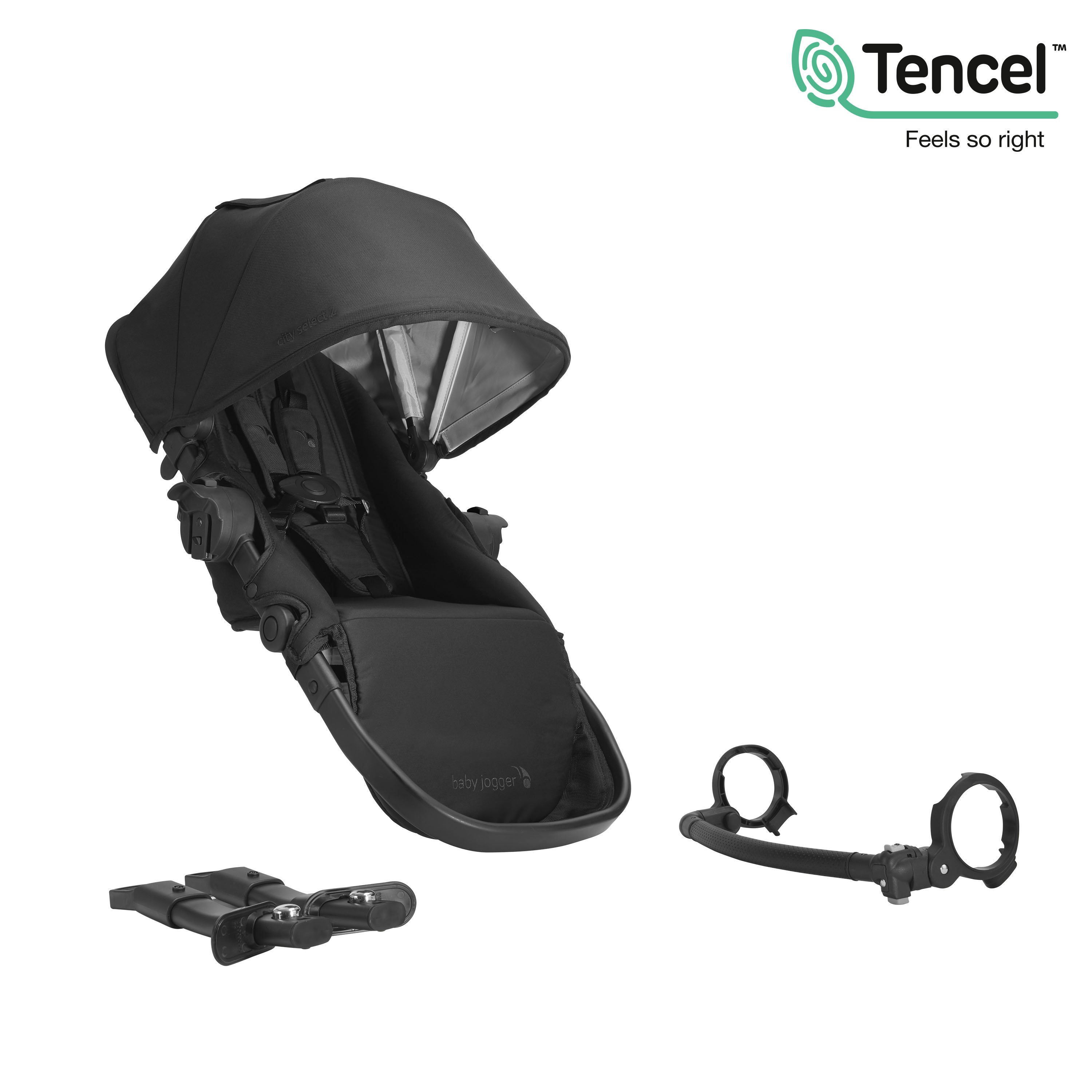 Black Baby Jogger City Select Second Seat Kit 