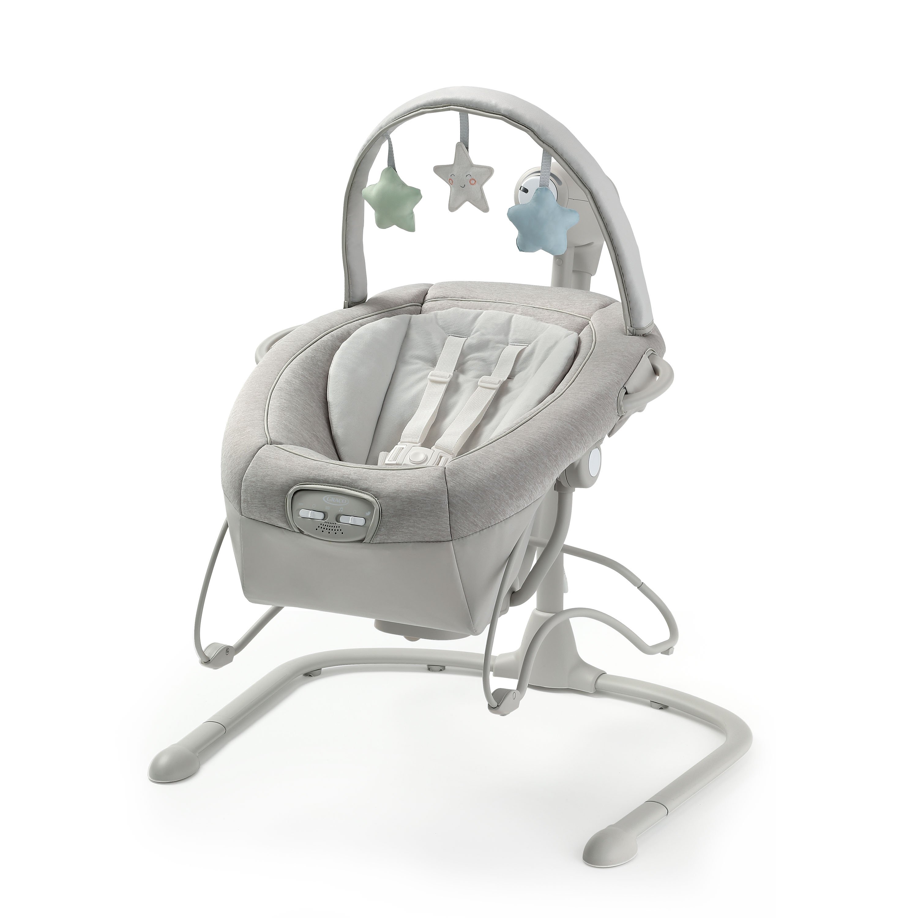 Graco Columpio Soothe My Way con balancín extraíble - Gris Claro