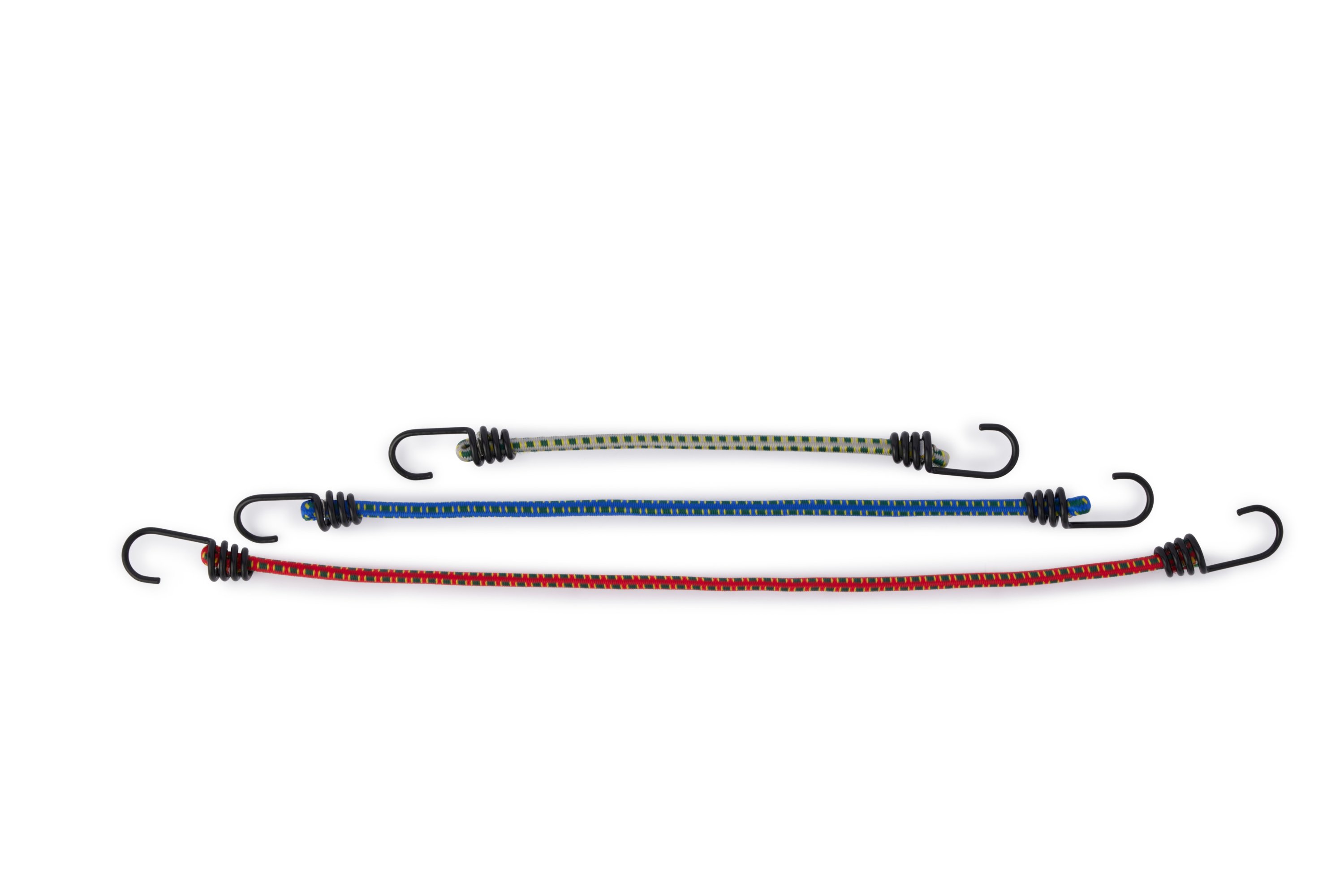 Straight bungee cord with 2 steel hooks