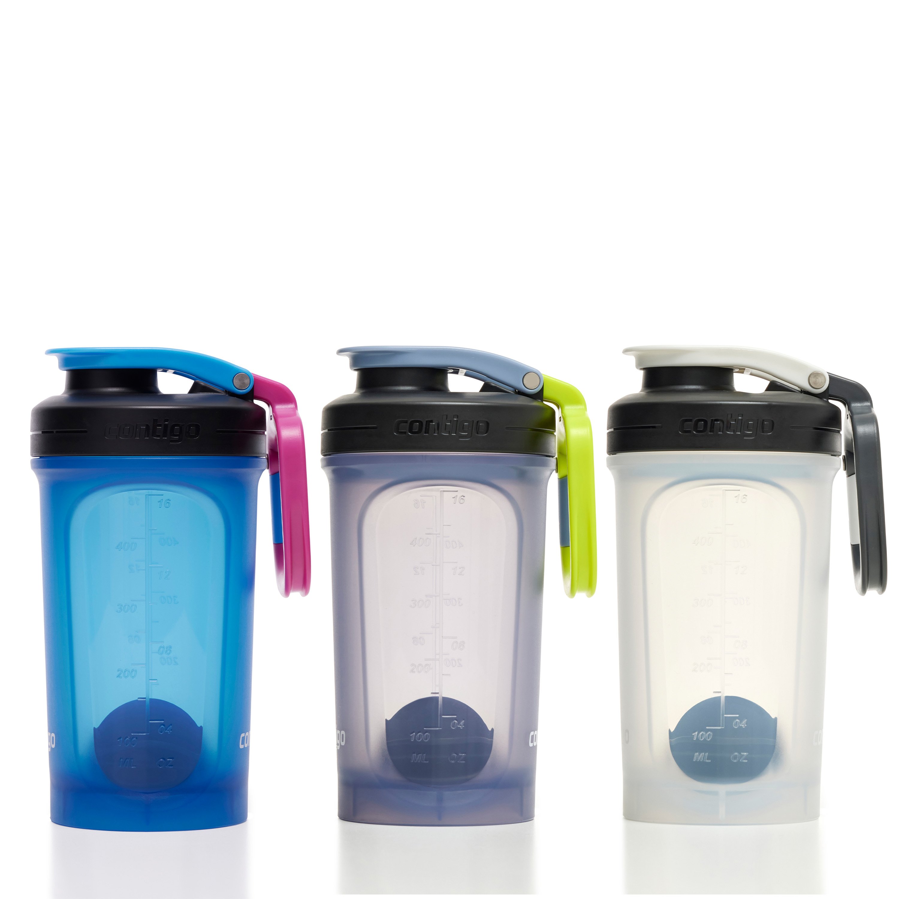 Protein Bottle Shaker 3-Pack (Multi)