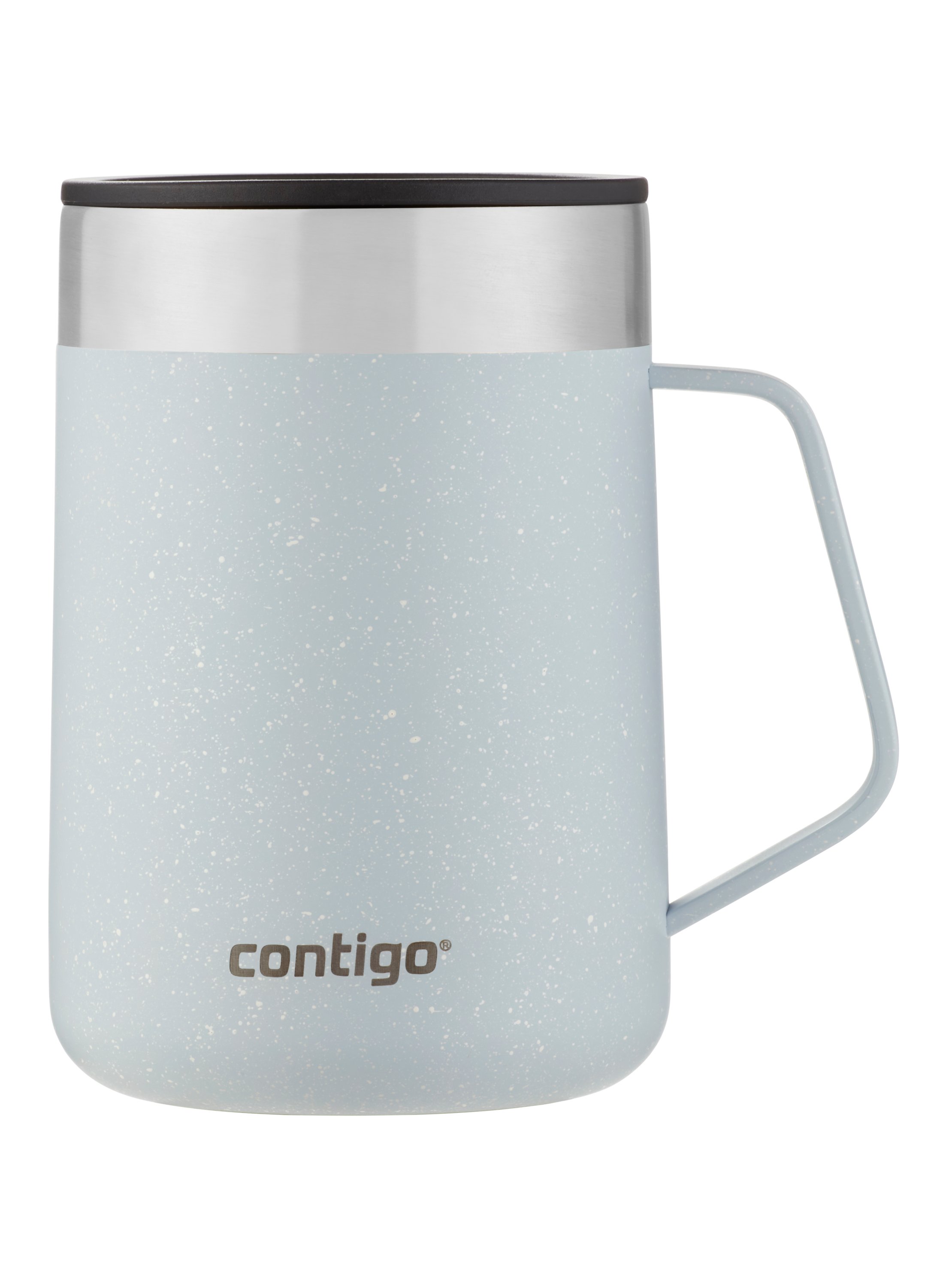 Stainless Steel Vacuum-Insulated Mug with Handle and Splash-Proof Lid, 14  oz