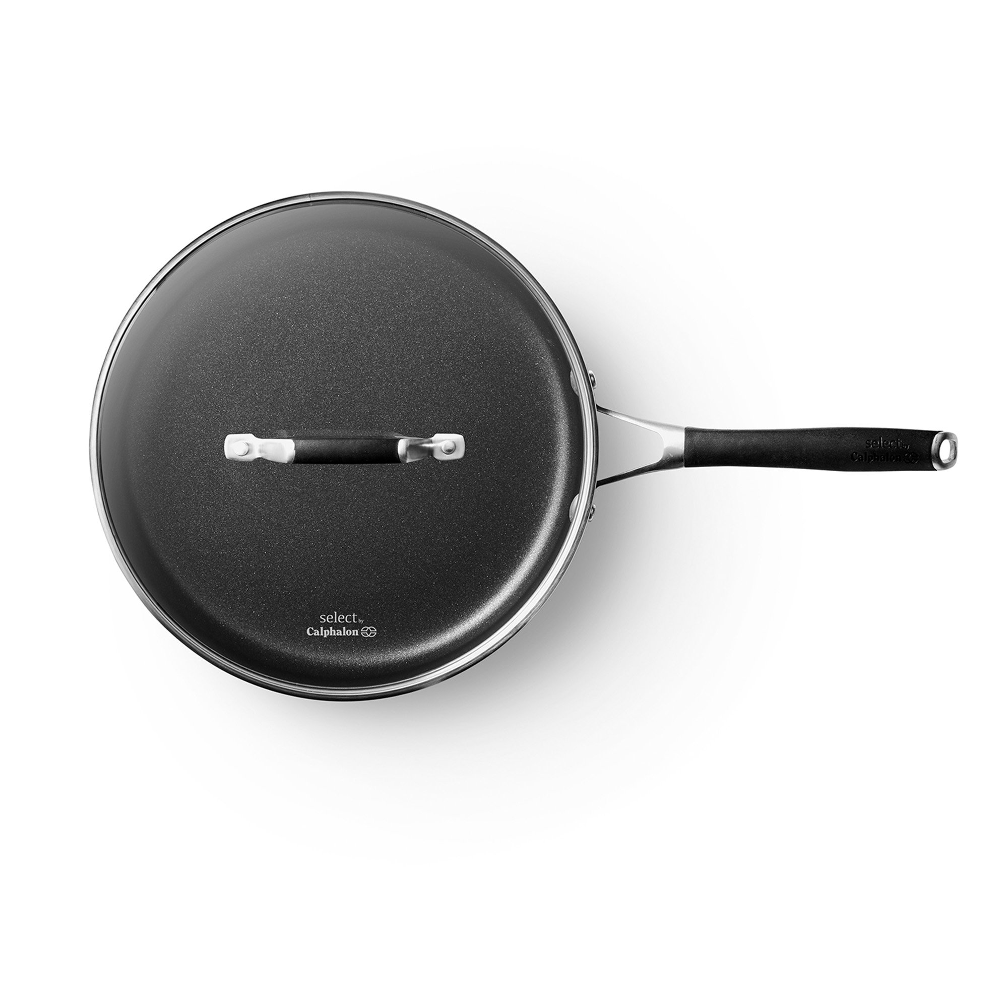 Select by Calphalon 3qt Nonstick Hard-Anodized Saute Pan with Lid