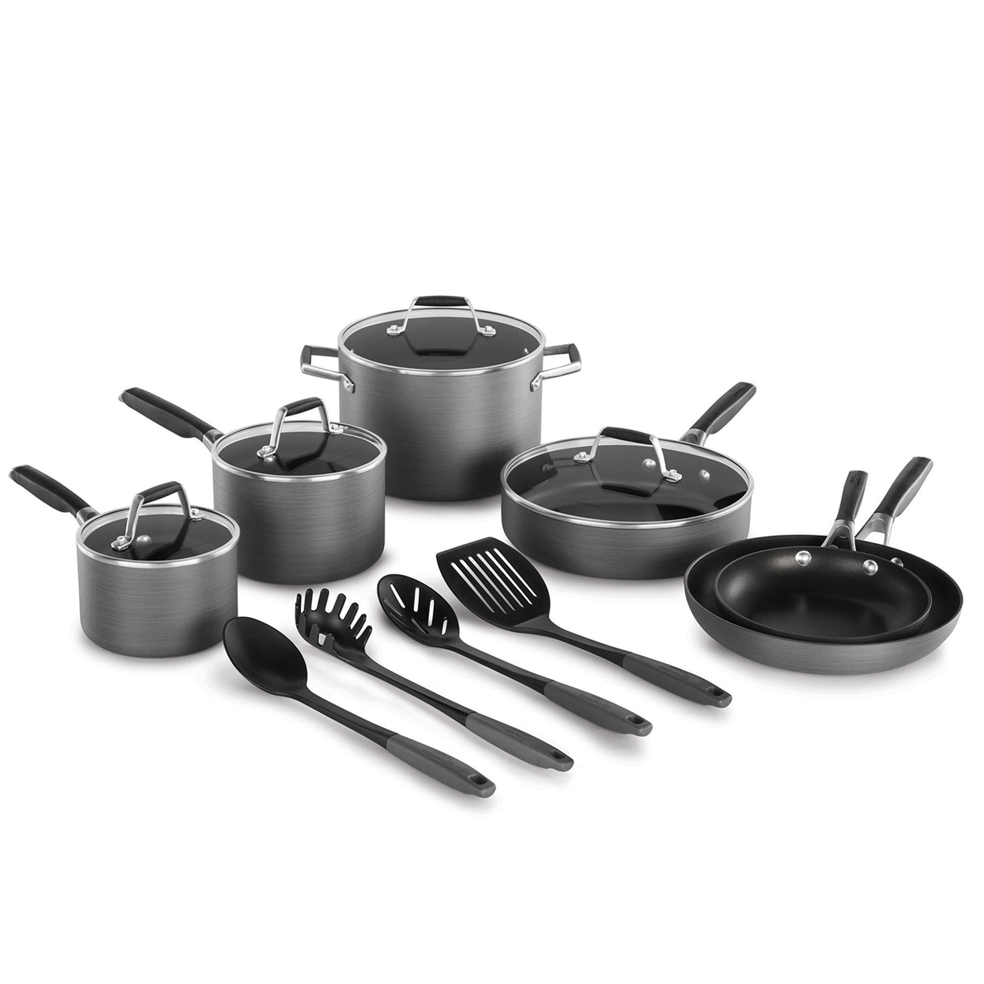 Calphalon Classic Hard-Anodized Nonstick Cookware Set, 11 pc