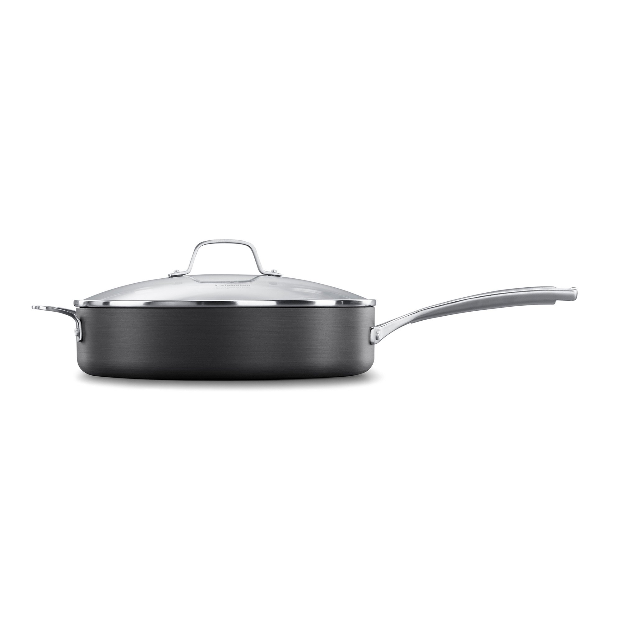 Calphalon Premier 5-Qt. Space-Saving Hard-Anodized Nonstick Saute Pan with Lid