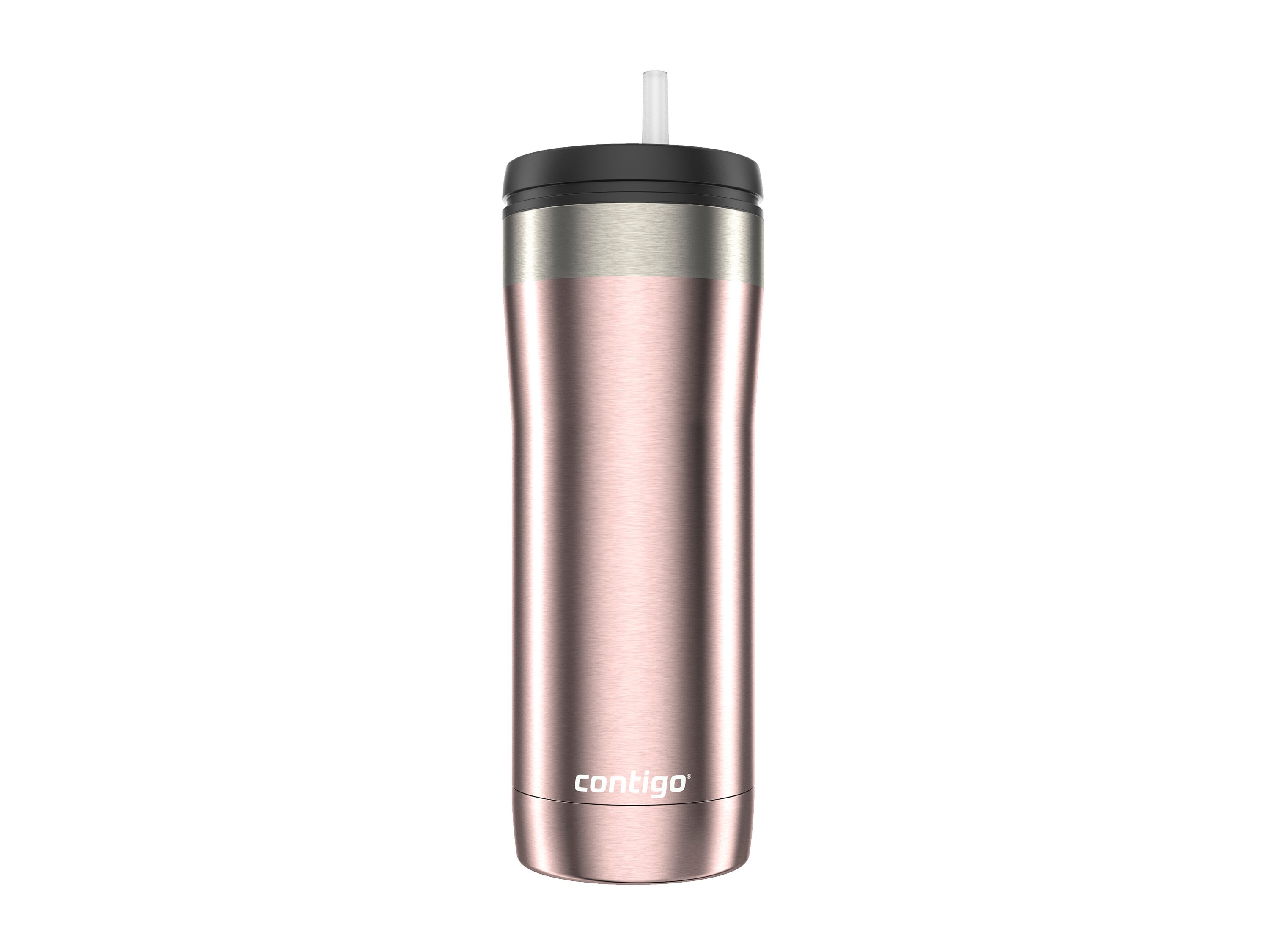 Stainless Steel Water Bottle Pop Up Vacuum Insulated Portable for Sports Easy to Open Thermos Cup Contigo Water Bottle Steel Water Bottle Brown