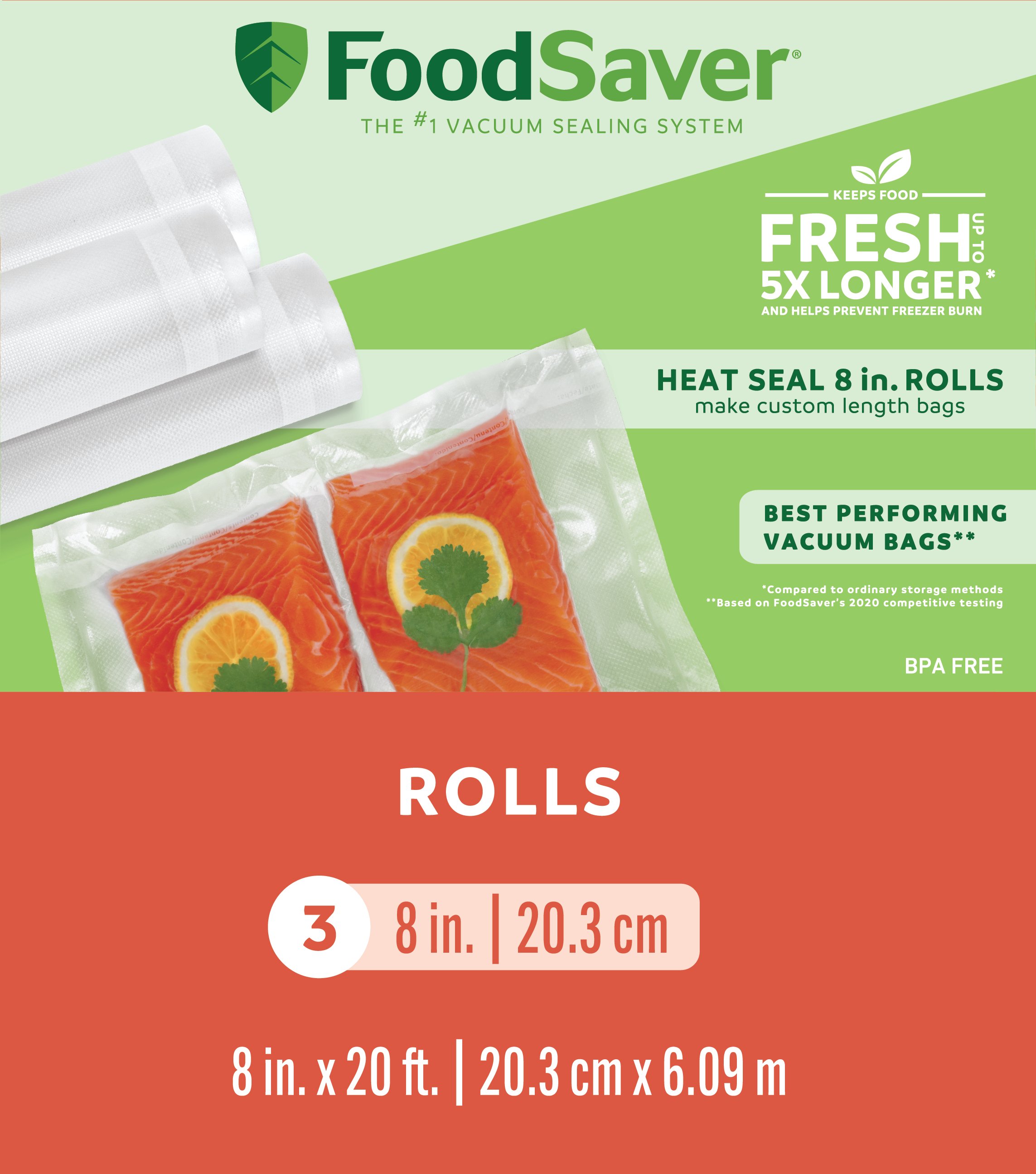 Foodsaver 11 x 12' Vacuum Sealer Roll 2-Pack