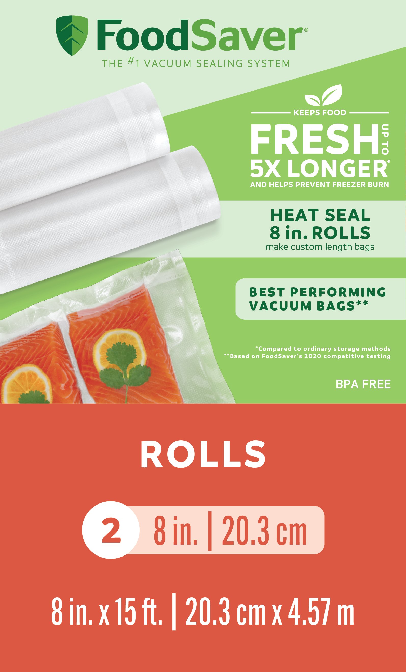 Greater Goods Vacuum Seal Rolls - Pack of 3 Rolls of Food Saver Bags