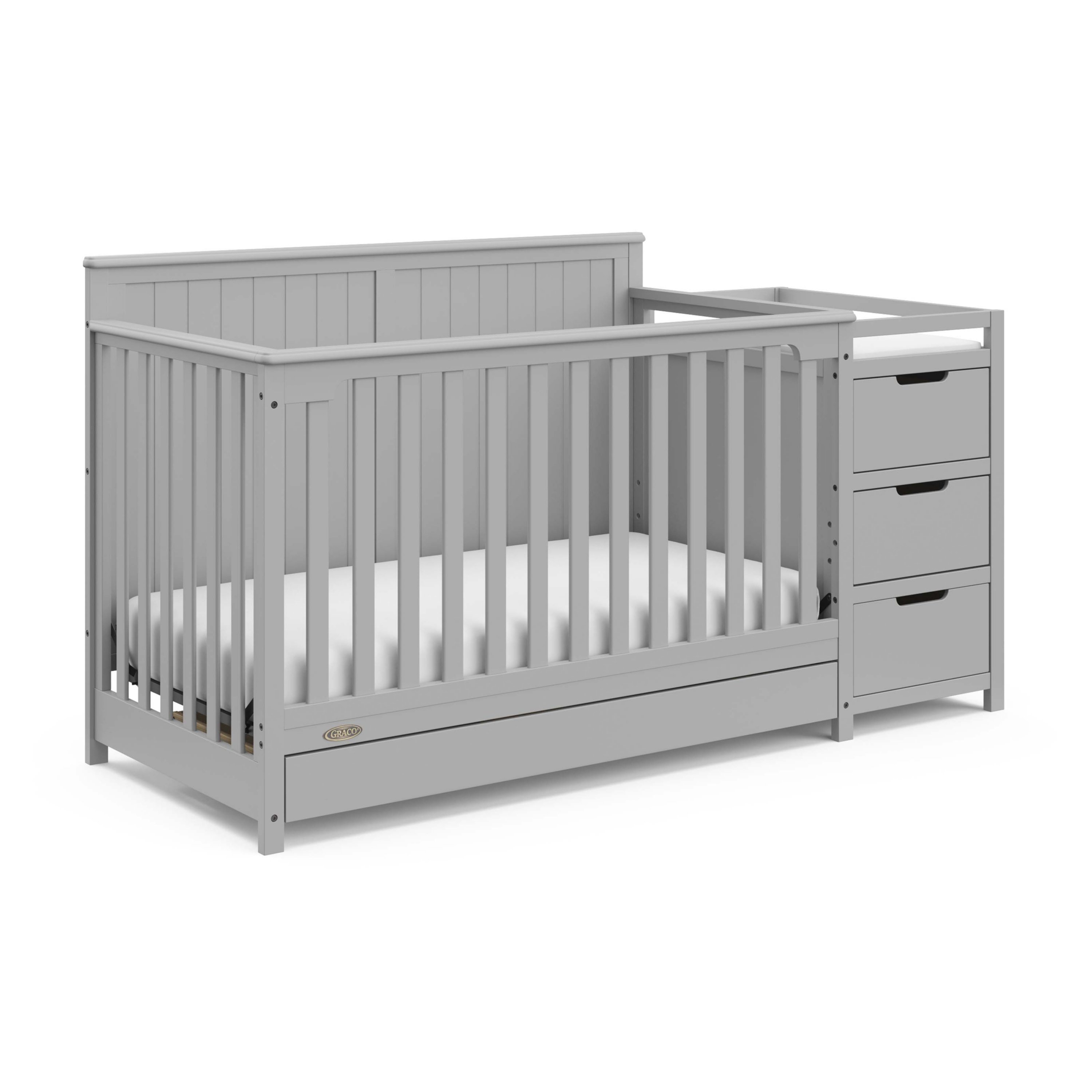 Dakota 4 in 1 convertible crib with changing hot sale table