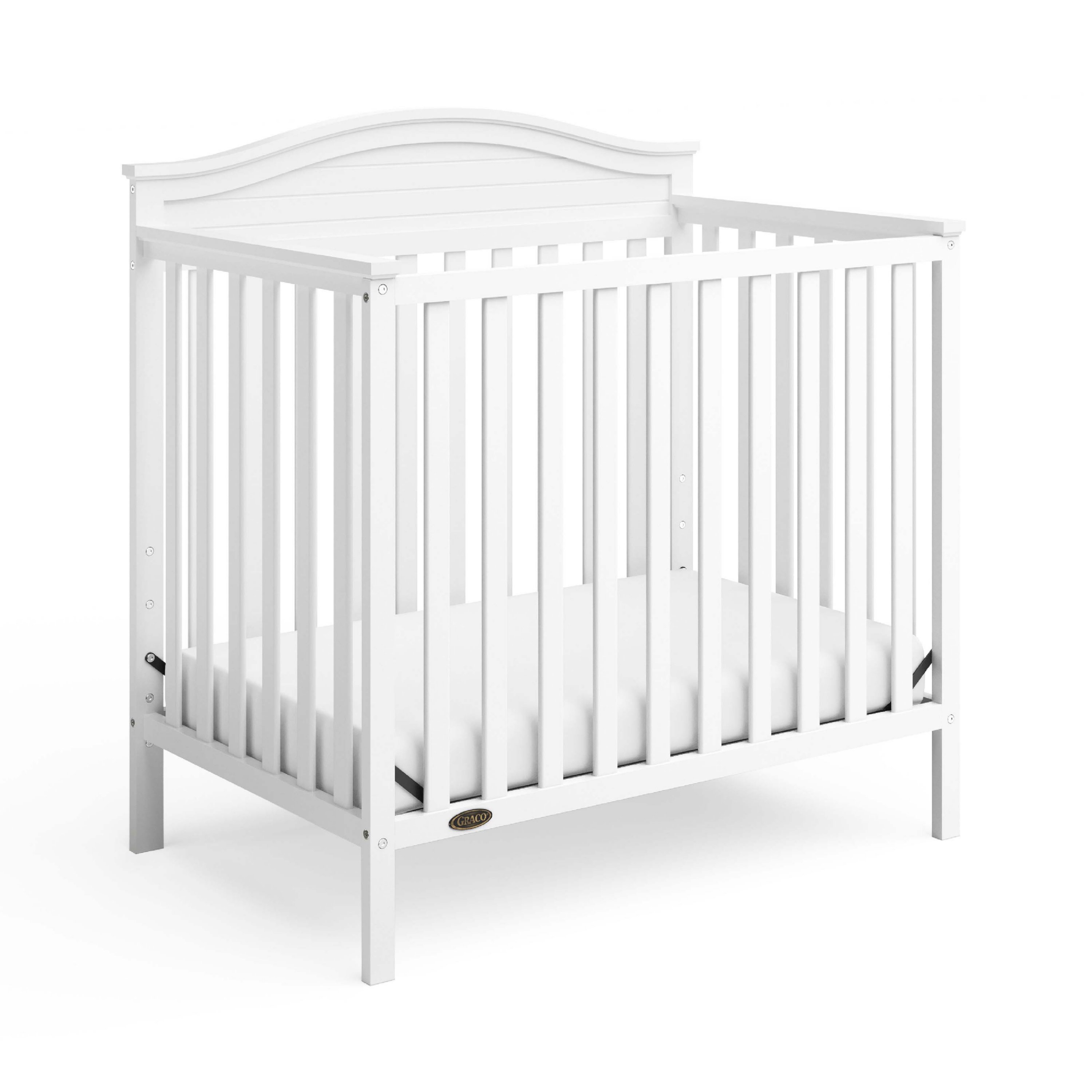 White cheap mini crib