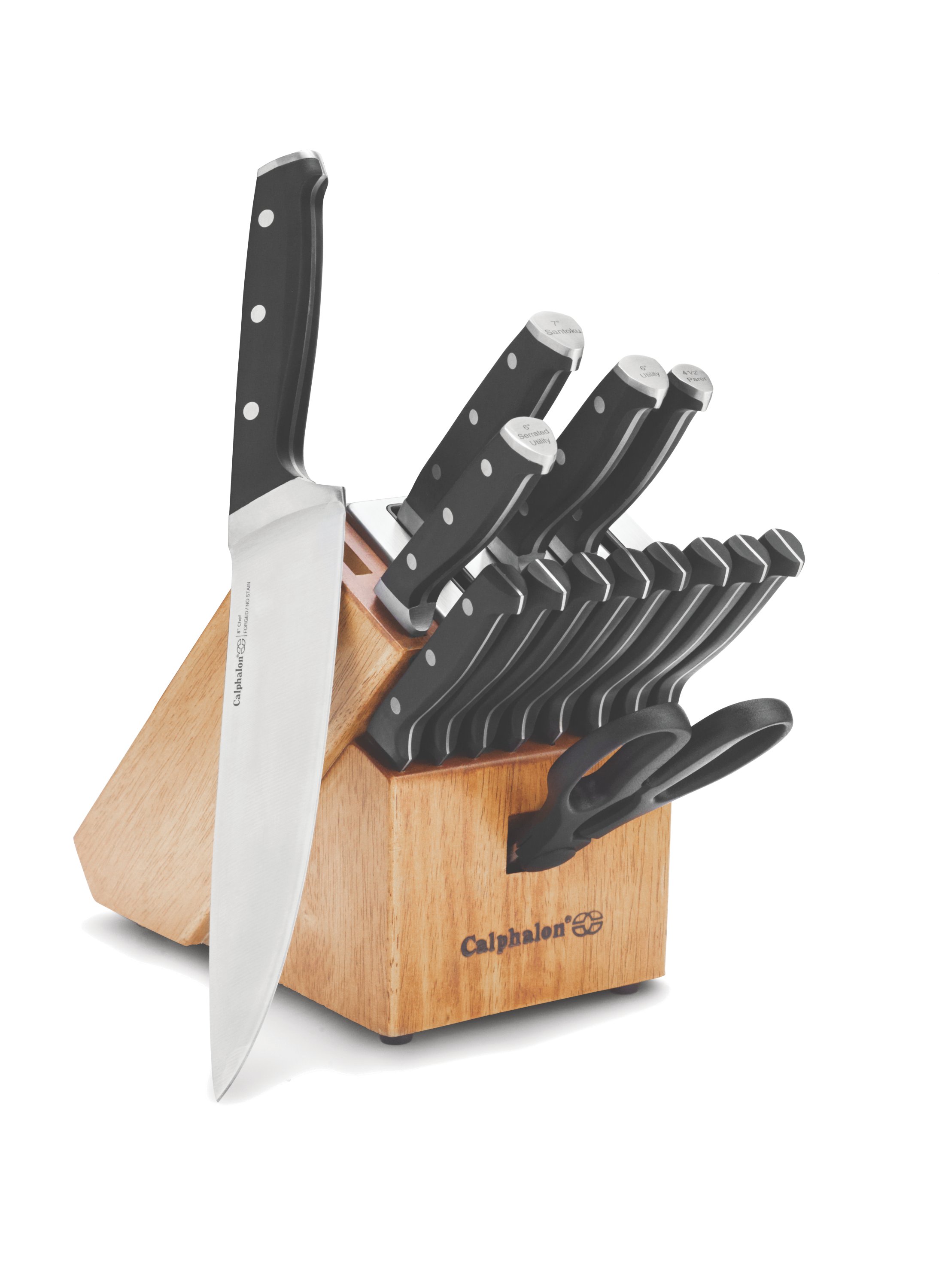 Williams Sonoma Calphalon Classic SharpIN Stainless-Steel Knives, Set of 15