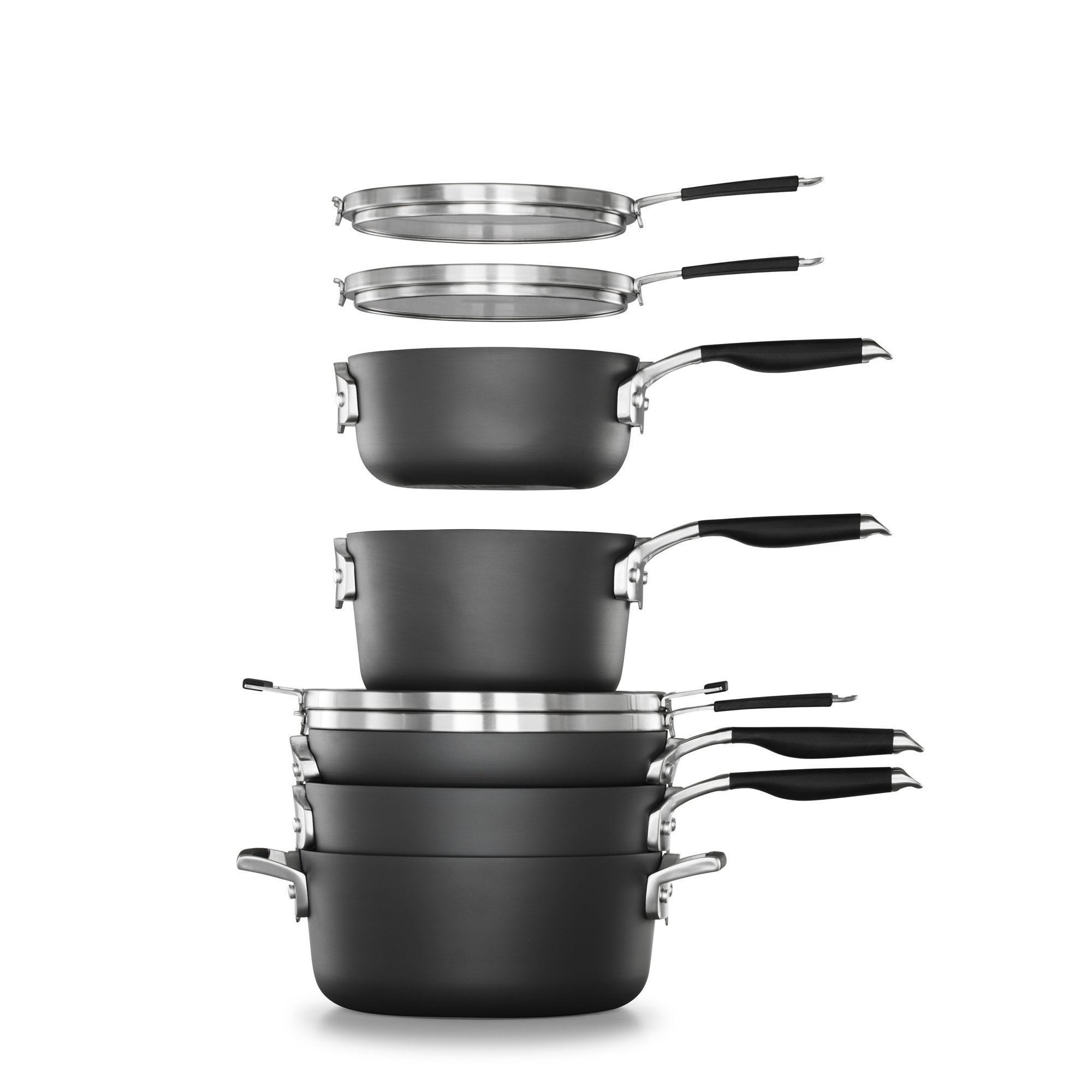 Select By Calphalon Space Saving Hard Anodized Nonstick 14 Piece   1 2058557