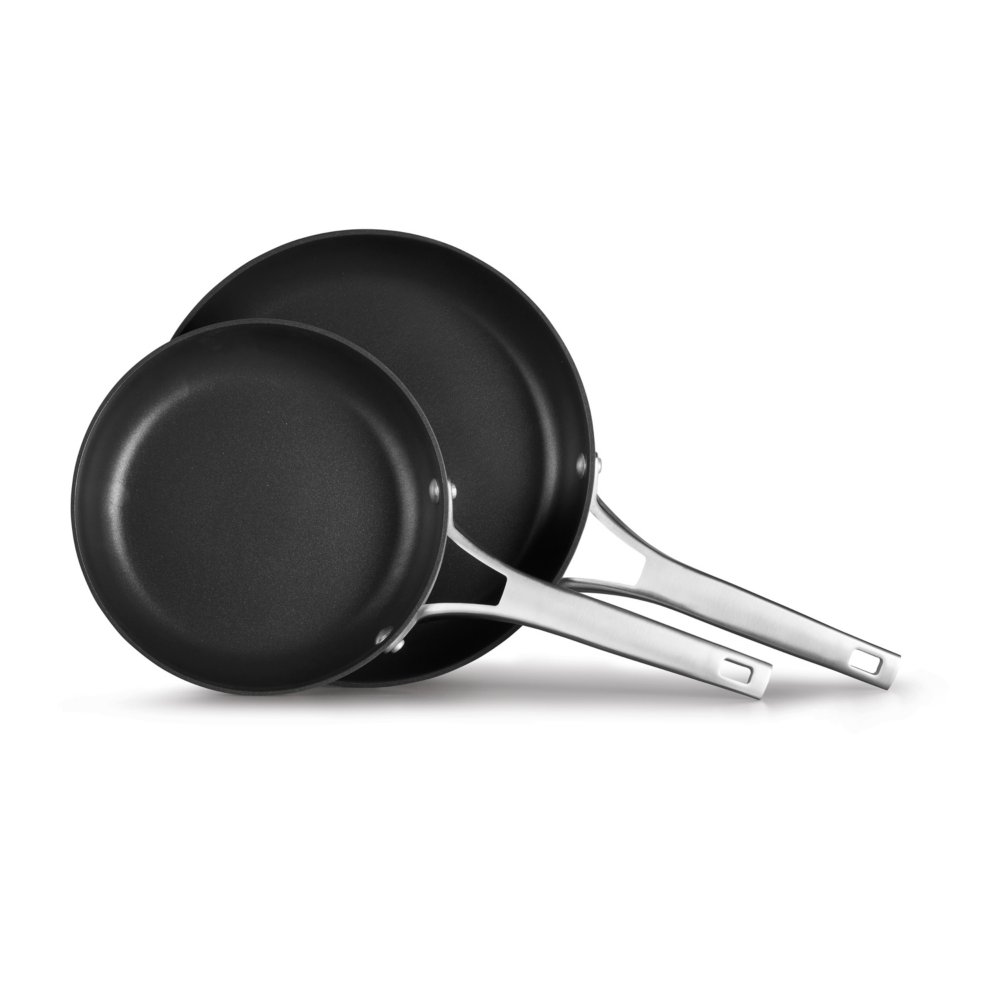 Grey Calphalon 2 Piece Classic Nonstick Frying Pan Set