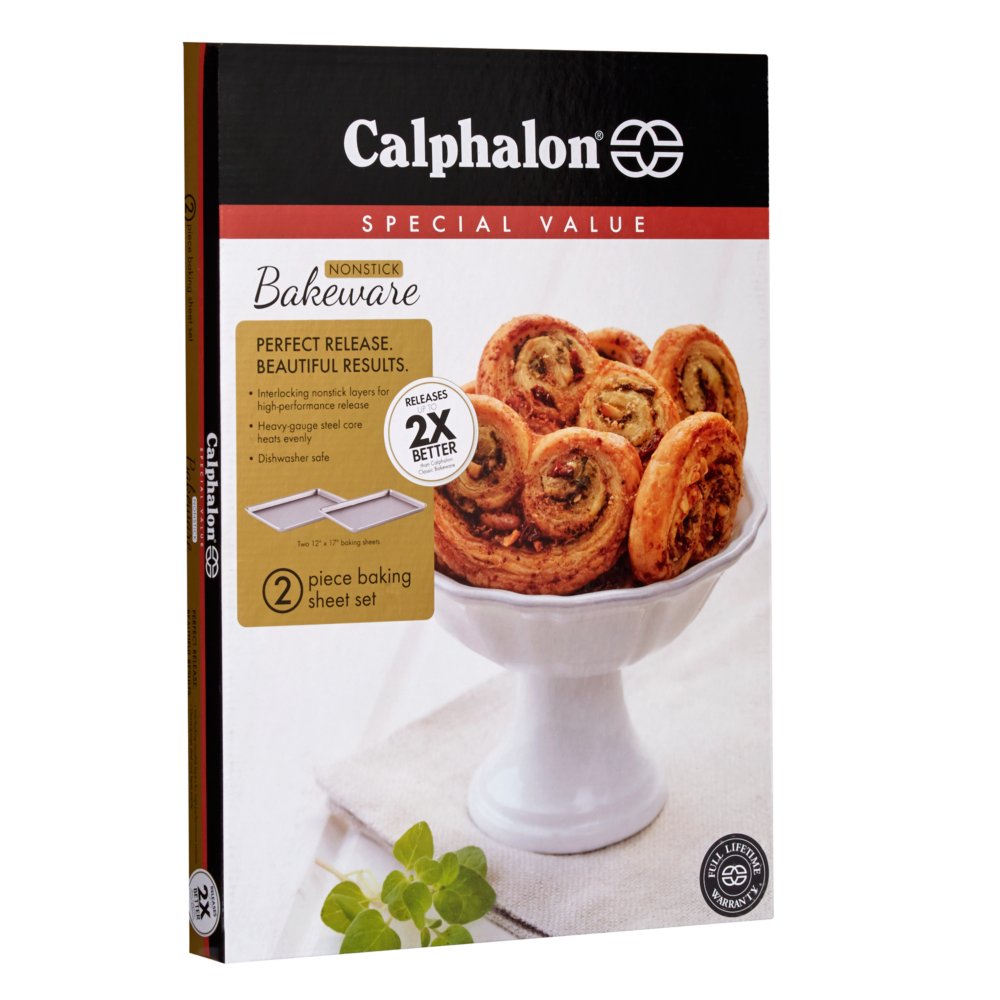  Calphalon Baking Sheets, Nonstick Baking Pans Set for
