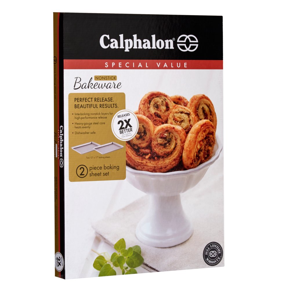 Calphalon Nonstick Bakeware 2-Piece Baking Sheet Set