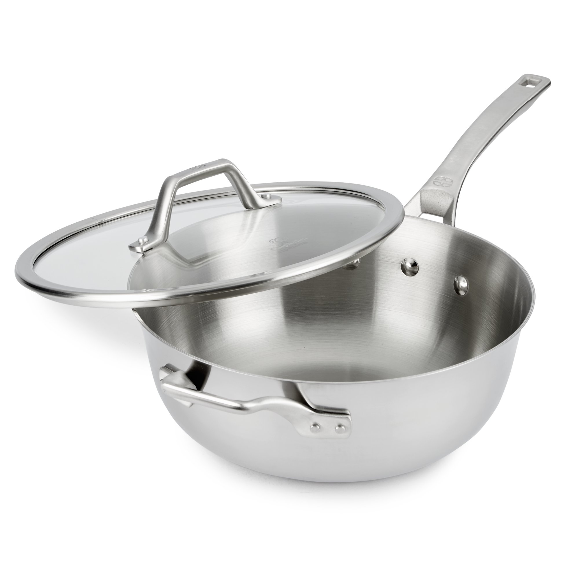 Calphalon Signature Stainless Steel 4 Qt. Chef Pan with Cover - Macy's