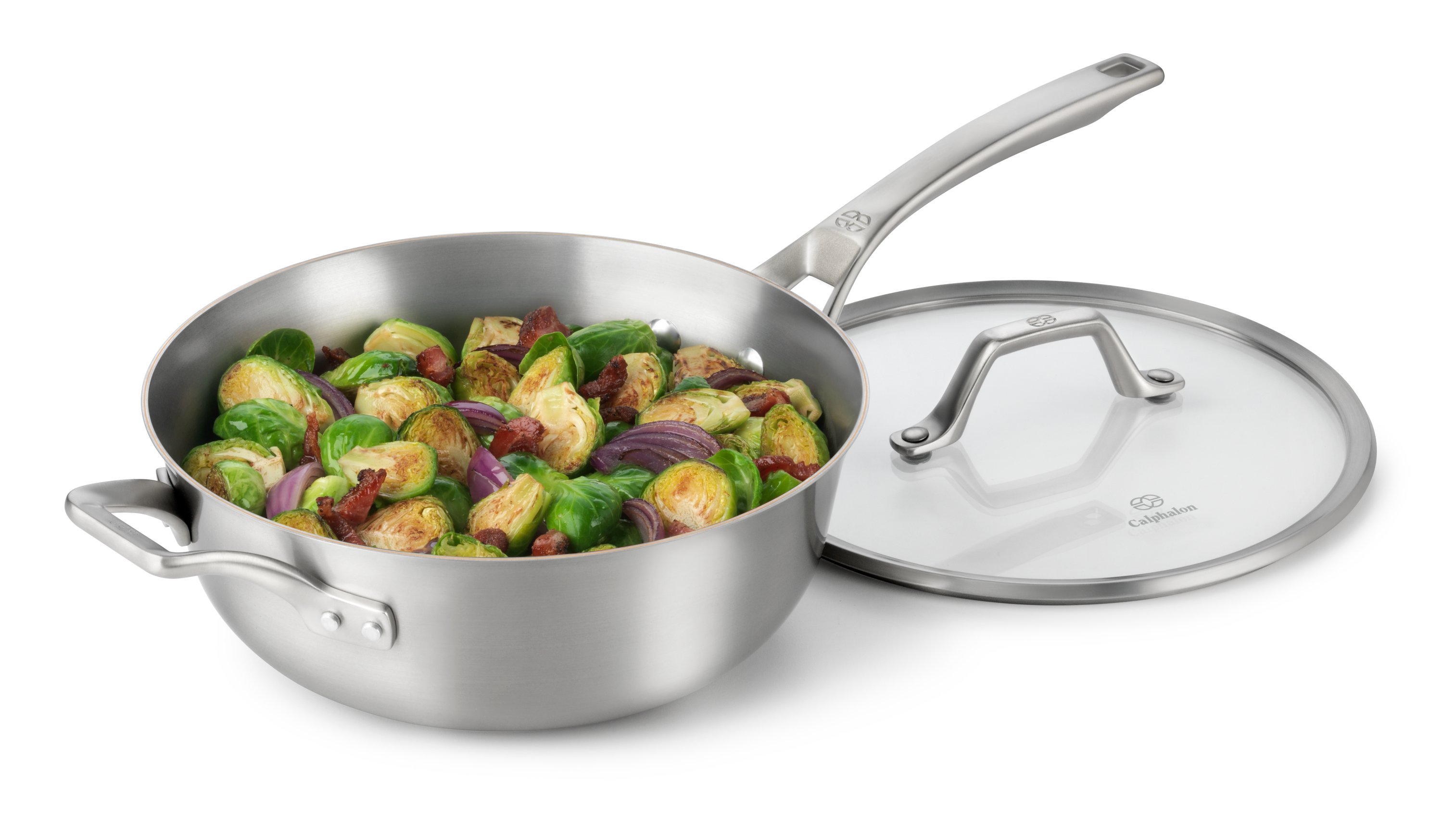 Calphalon Signature Stainless Steel 4 Qt. Chef Pan with Cover - Macy's