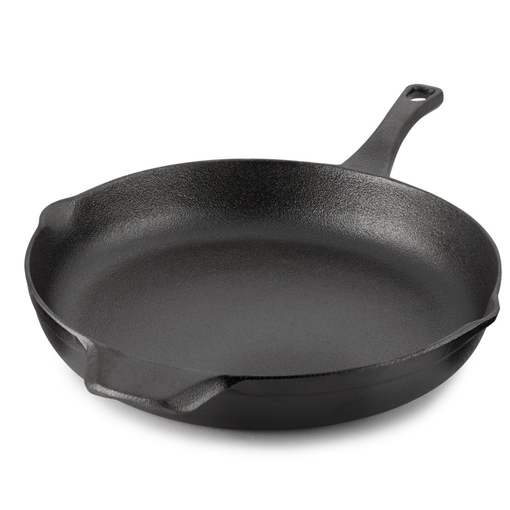 Choice 3-Piece Pre-Seasoned Cast Iron Skillet Set - Includes 8, 10 1/4,  and 12 Skillets