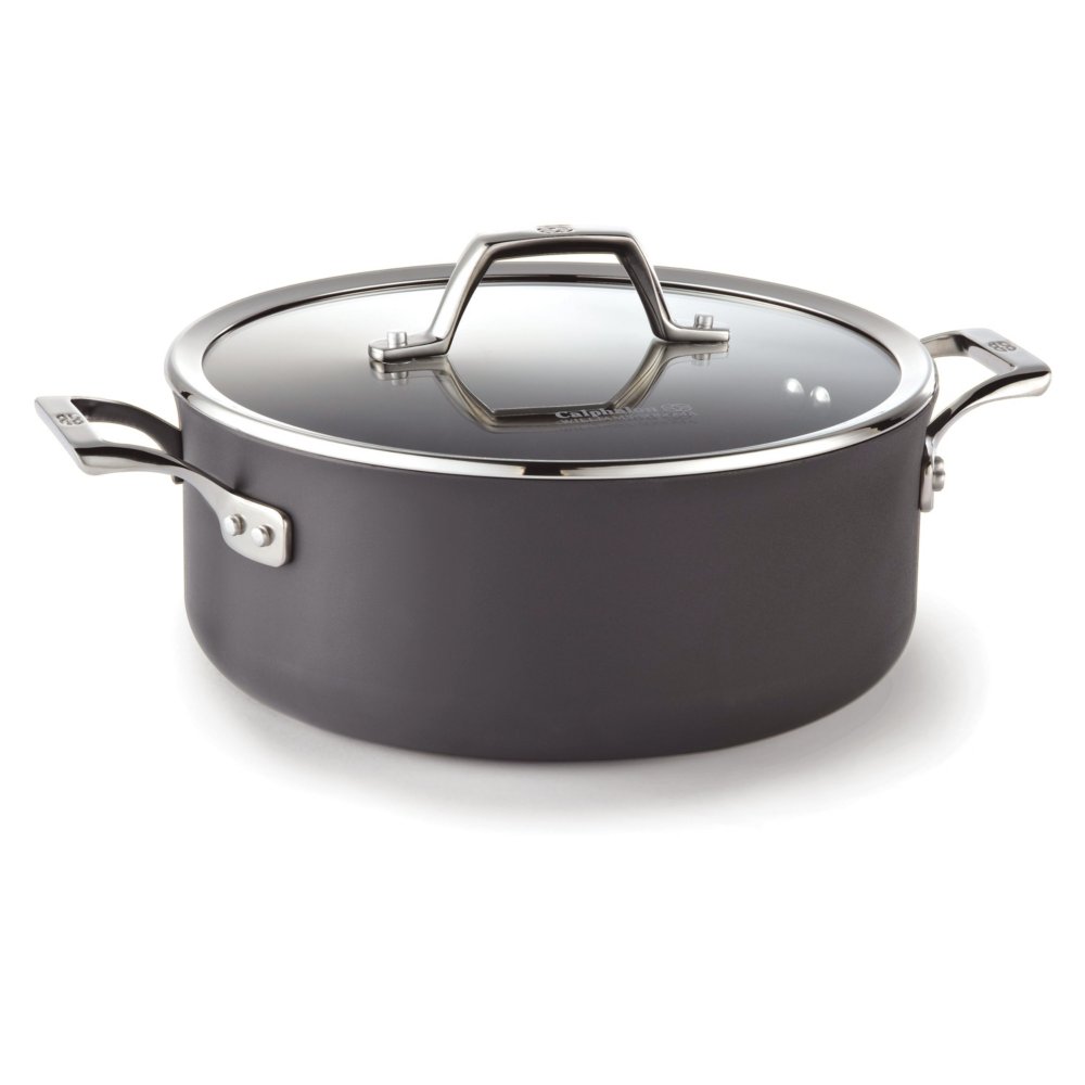 Select By Calphalon Hard-Anodized Nonstick 5-Quart Dutch Oven With Cover 
