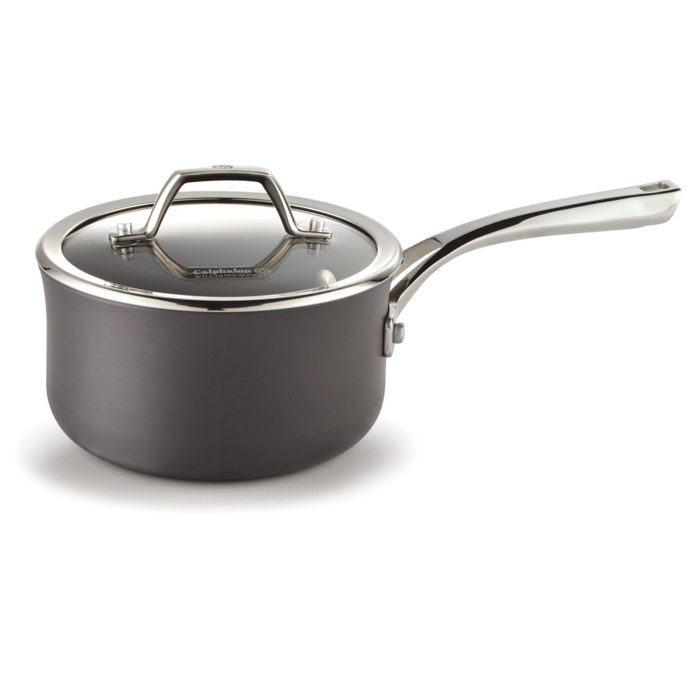 Select by Calphalon Hard-Anodized Nonstick 1.5-Quart Sauce Pan with Cover NEW 