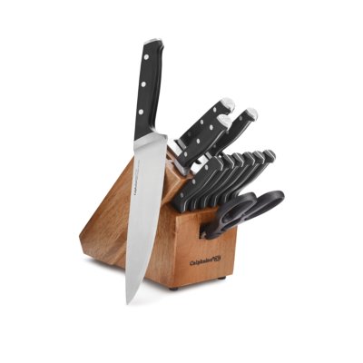 BRAVESTONE Knife Sets for Kitchen with Block, 15 Pcs Kitchen Knife