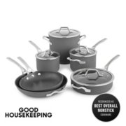 pots and pans set with good housekeeping recognized as best overall nonstick cookware image number 1