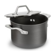 non stick stock pot with tempered glass lid image number 1