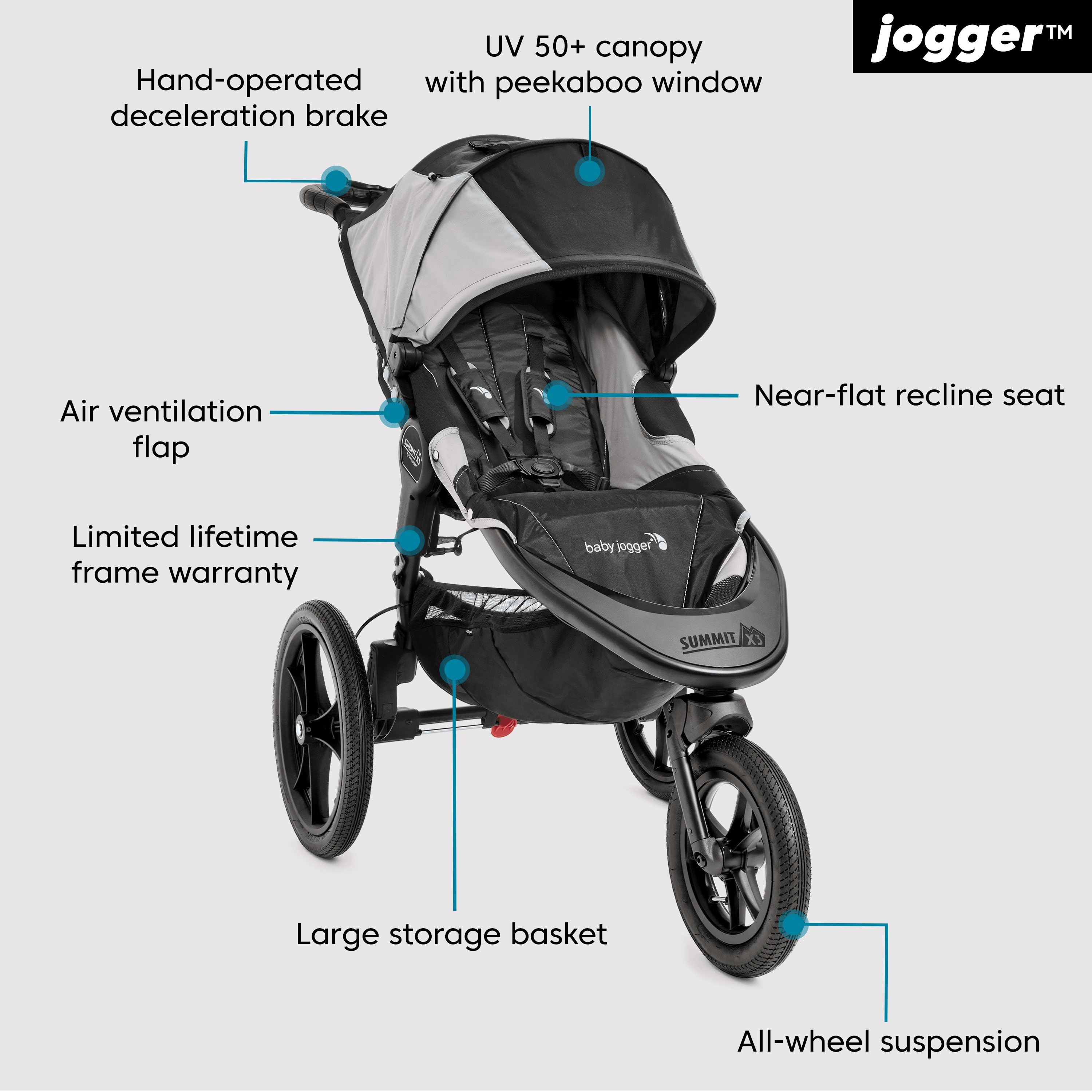 Baby Jogger summit™ X3 jogging 