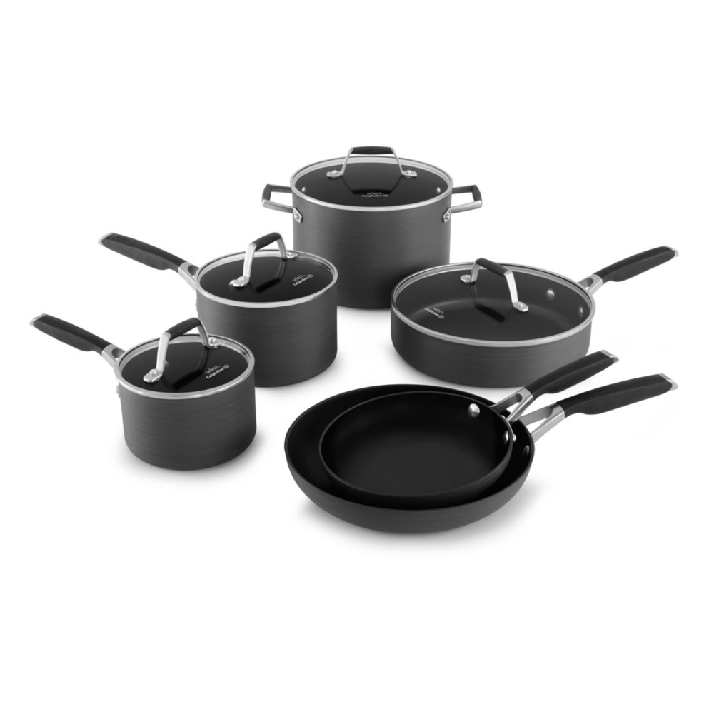 Select by Calphalon 3qt Nonstick Hard-Anodized Saute Pan with Lid