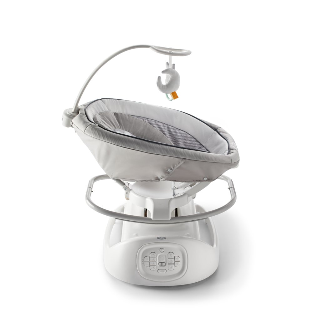 Baby swing store with cry detection