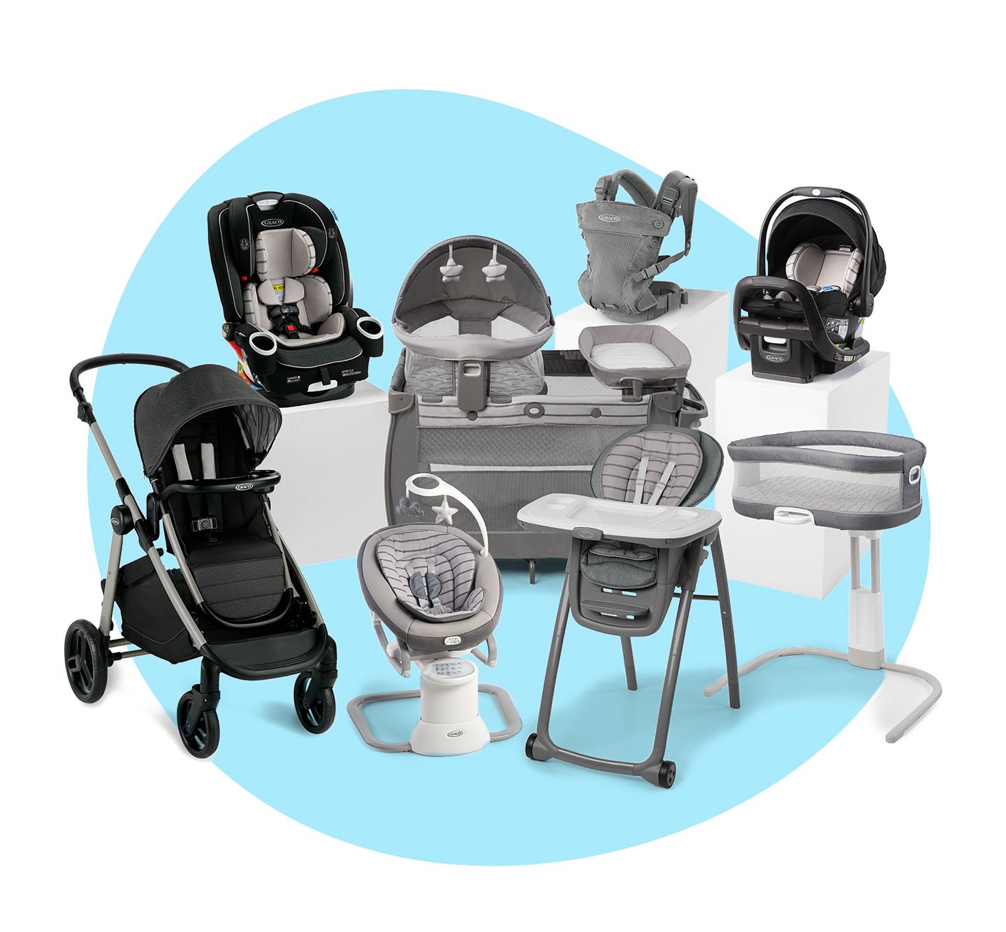 New Parents Baby Combo Stroller Travel System With Car Seat Playard Baby  Bouncer