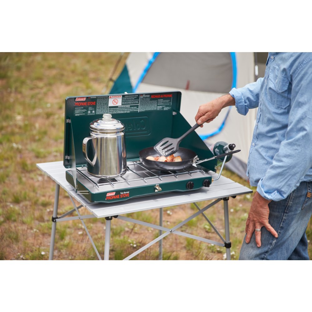 Propane Gas Camping Stove Portable 2-Burner Coleman® Classic Outdoor BBQ Cooking 