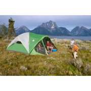 Green and white instant setup dome tent image number 4