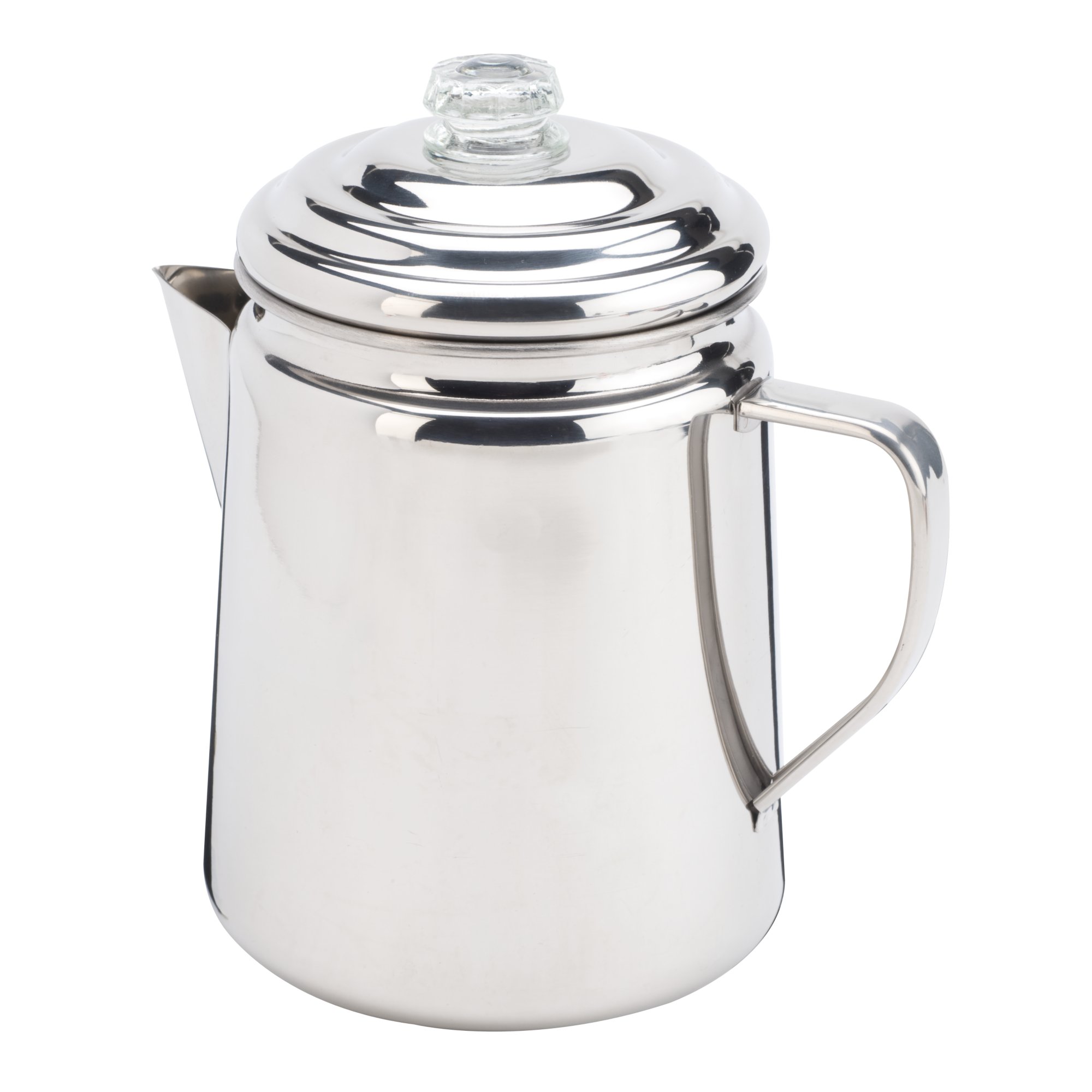 Coleman 12 Cup Stainless Steel Coffee Percolator - Silver